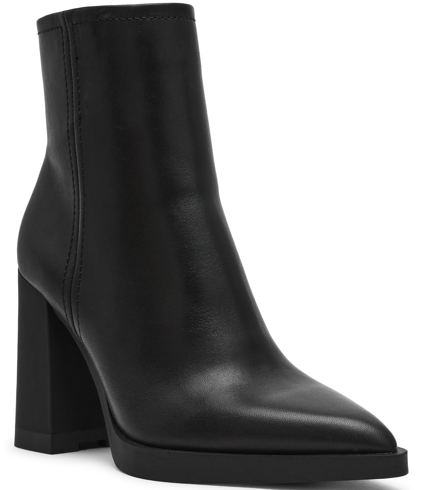 Steve Madden Harden Leather Snip Toe Booties