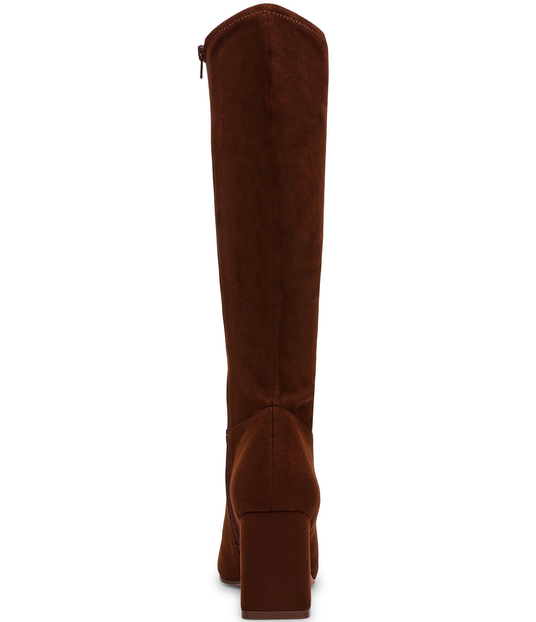 Steve Madden Hunny Microsuede Block Heel Tall Boots