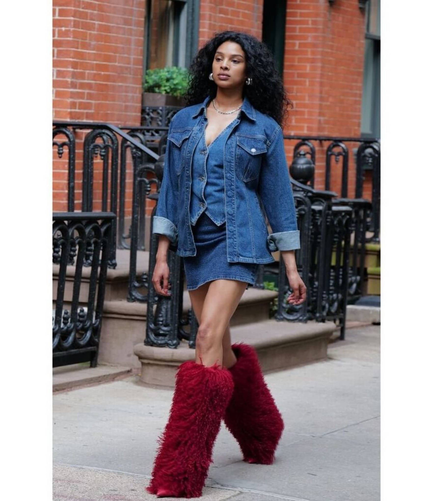 Steve Madden Icon Faux Fur Fold Over Knee High Boots