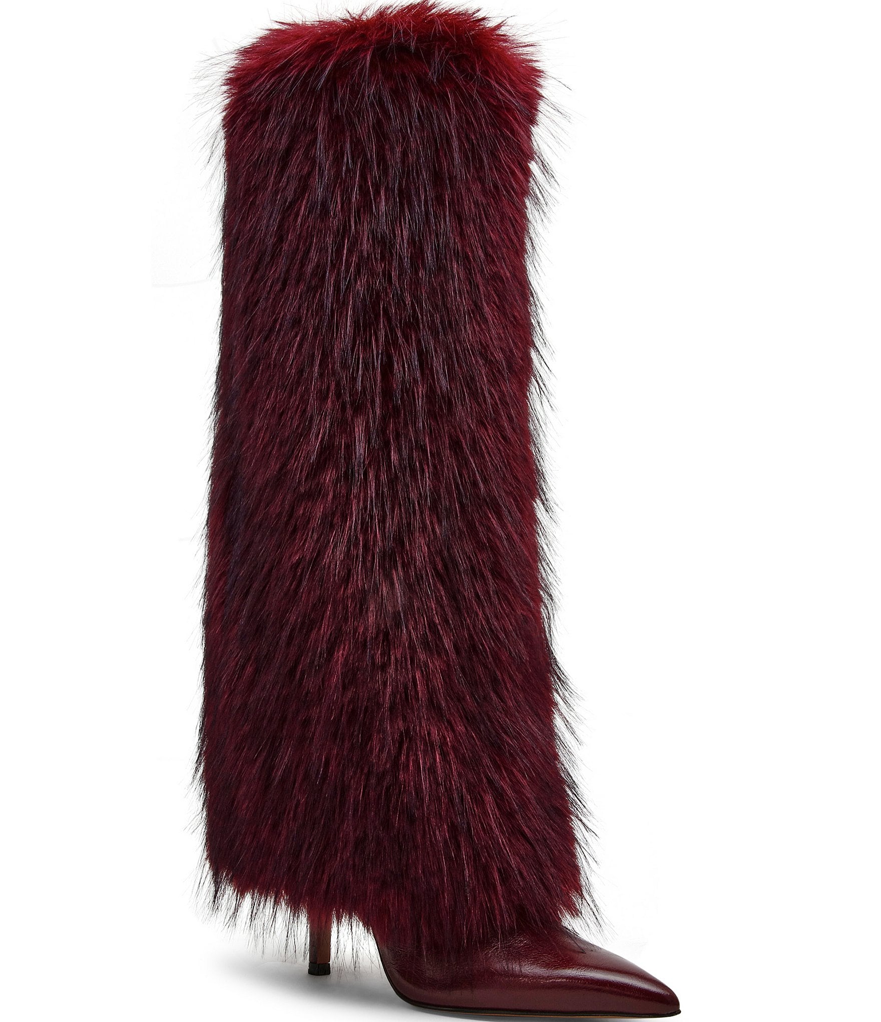 Steve Madden Icon Faux Fur Fold Over Knee High Boots