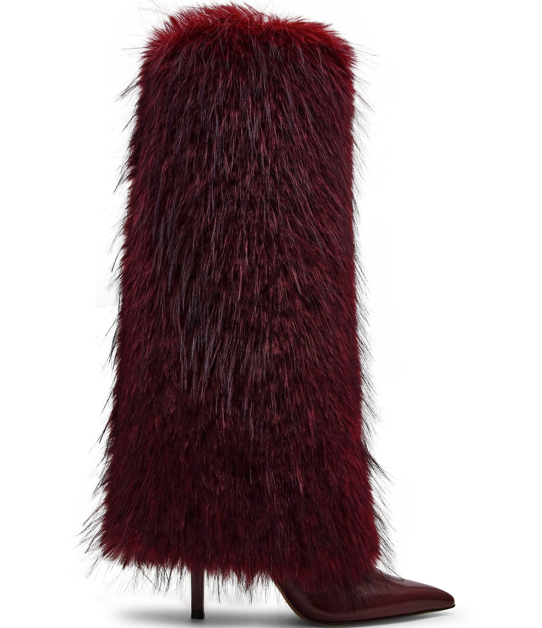 Steve Madden Icon Faux Fur Fold Over Knee High Boots