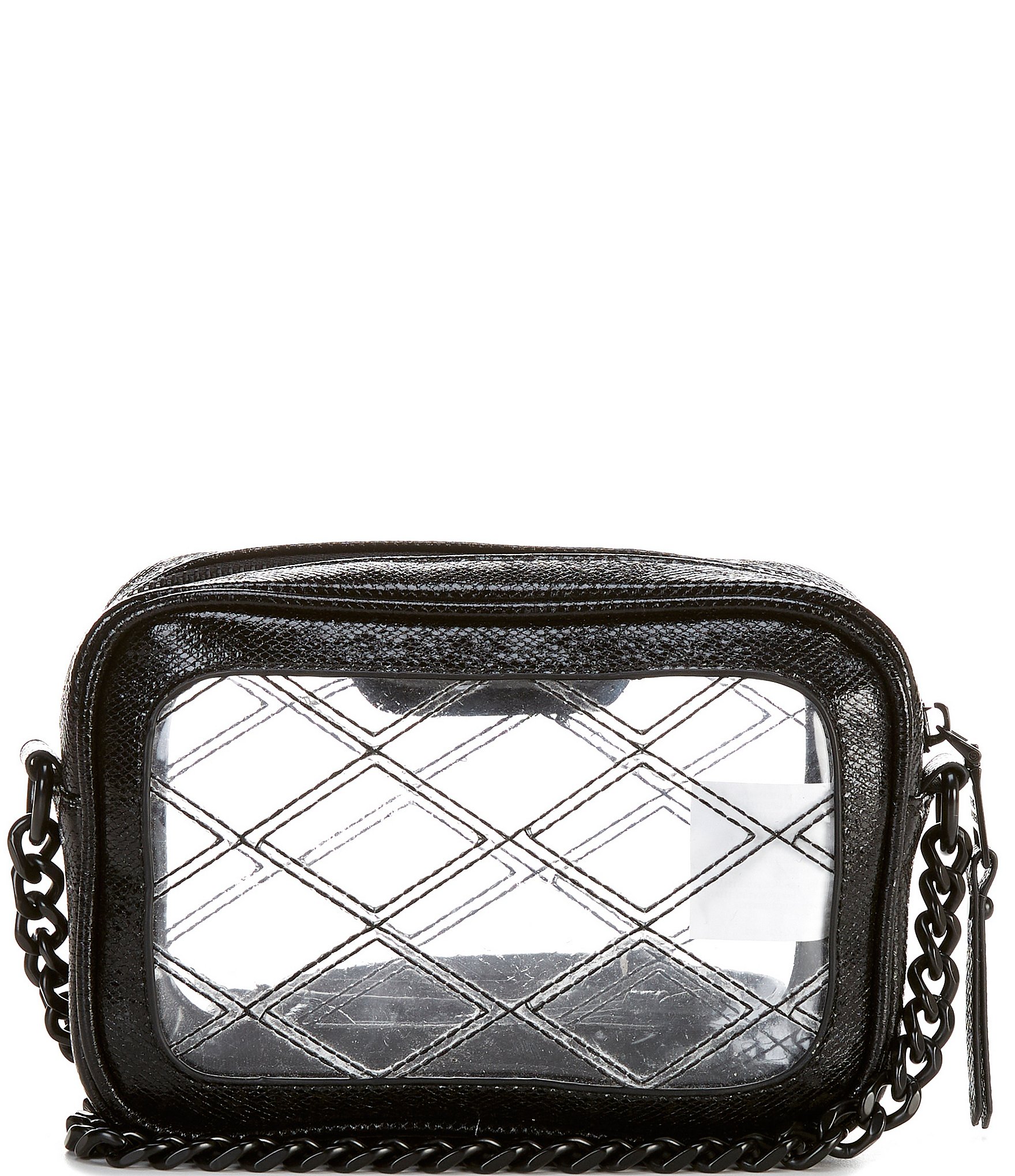 Steve Madden Jelly Clear Camera Crossbody Bag