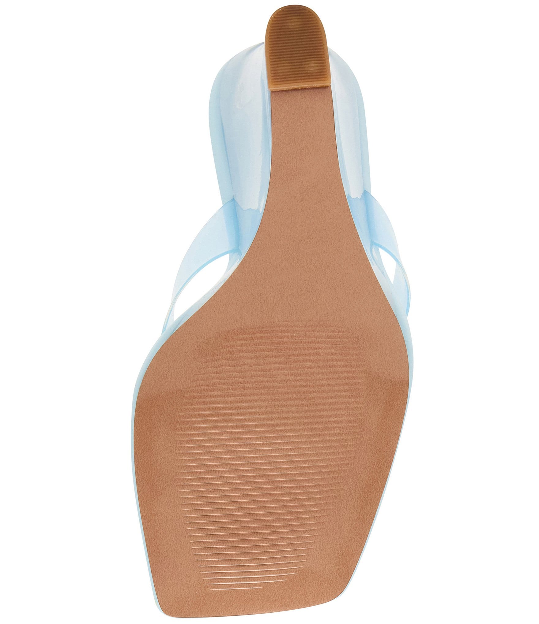 Steve Madden Katrine Clear Thong Wedge Sandals