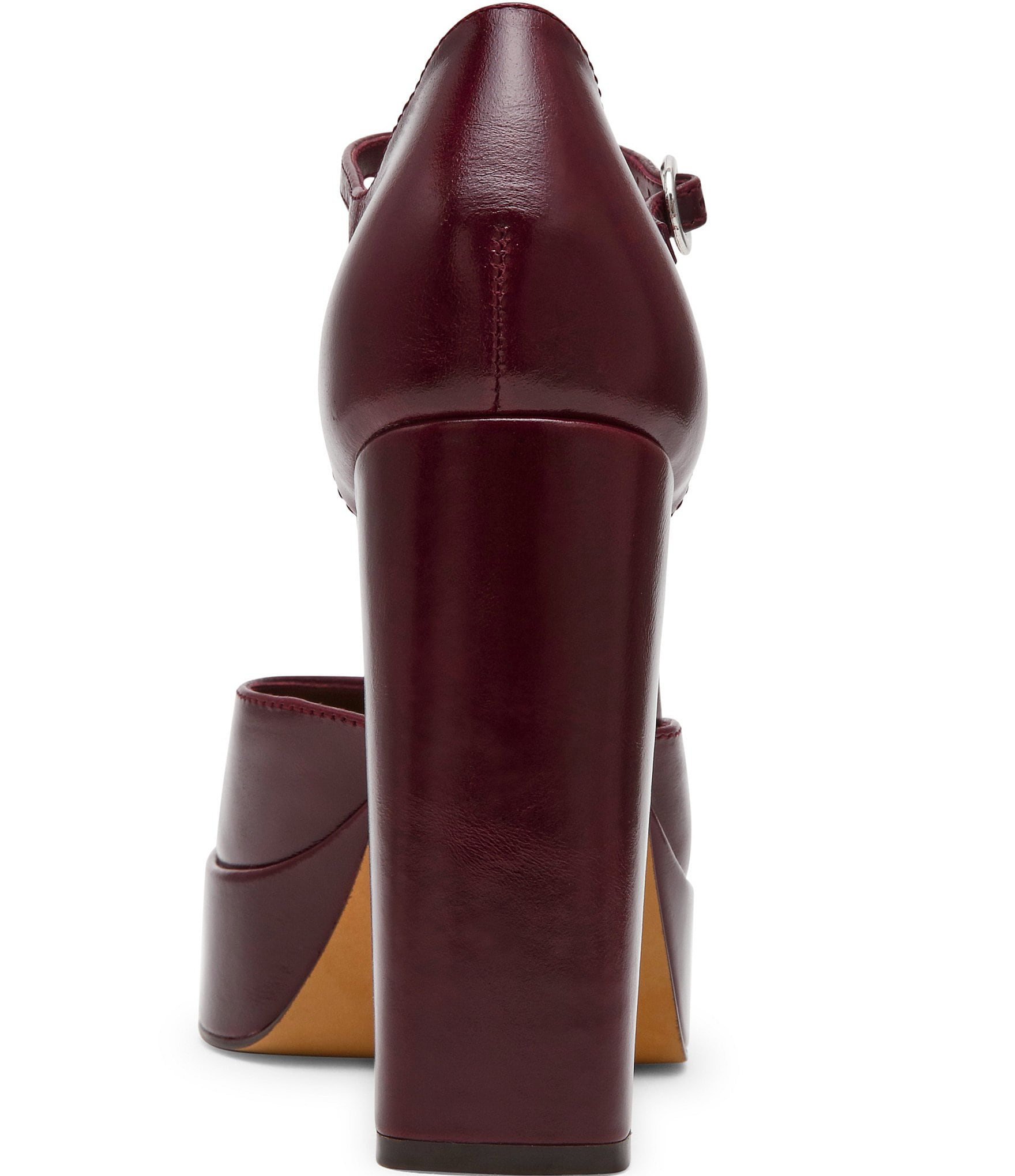 Steve Madden Lexie Leather Block Heel Platform Dress Pumps