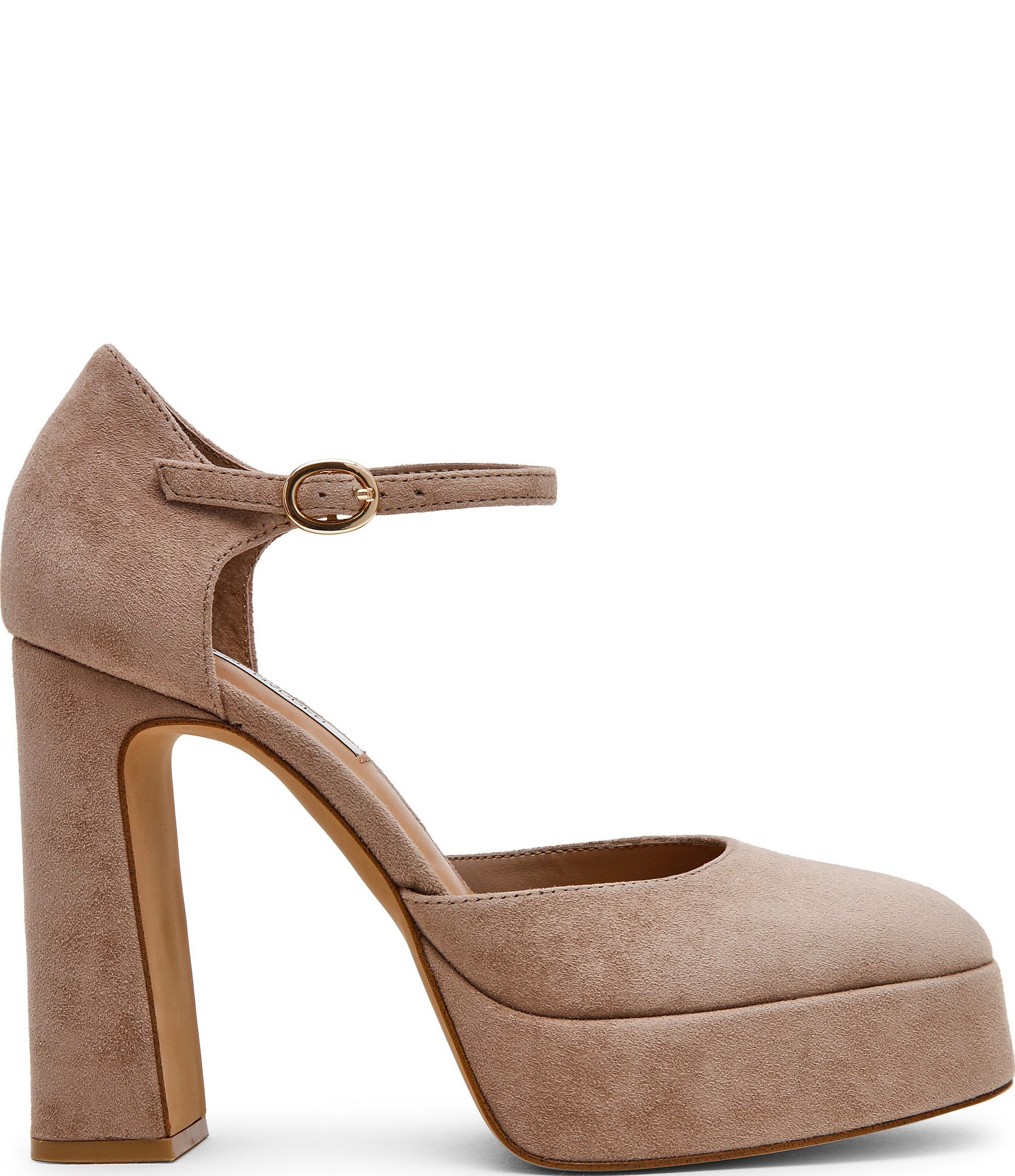 Steve Madden Lexie Suede Block Heel Platform Dress Pumps