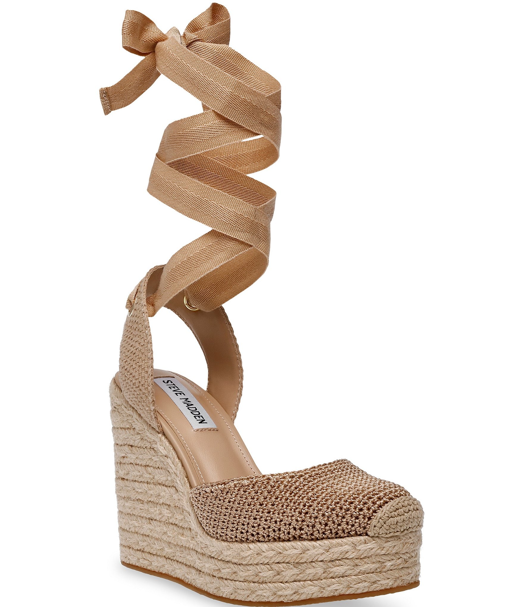 Steve Madden Locket Ankle Wrap Espadrille Wedges | Dillard's