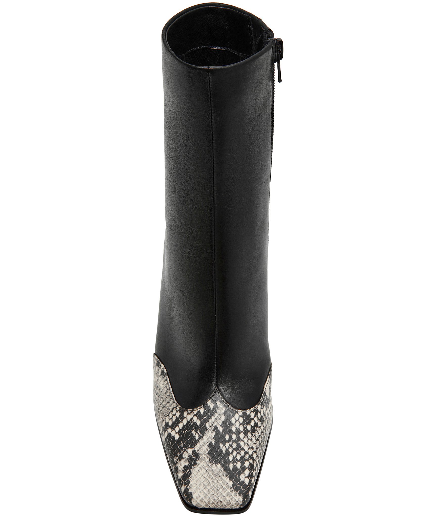 Steve Madden Lyle Leather Snake Cap Toe Ankle Booties