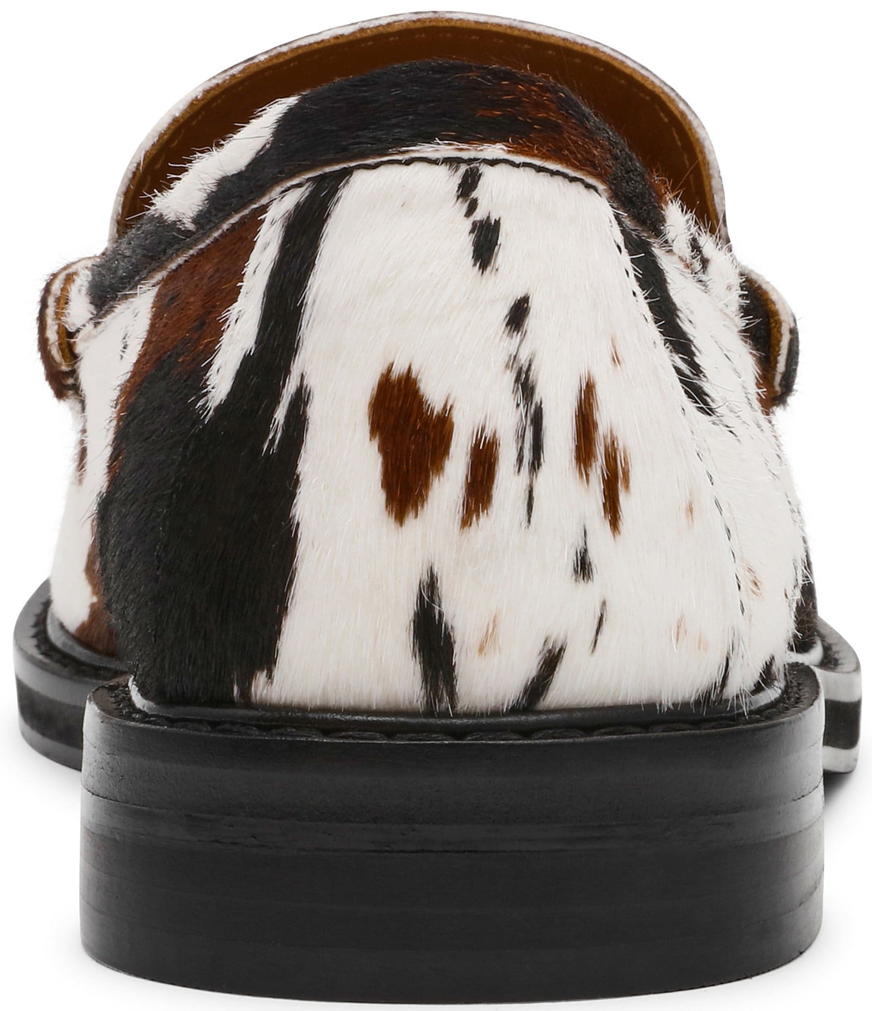 Steve Madden Madison-C Cow Print Haircalf Penny Loafers