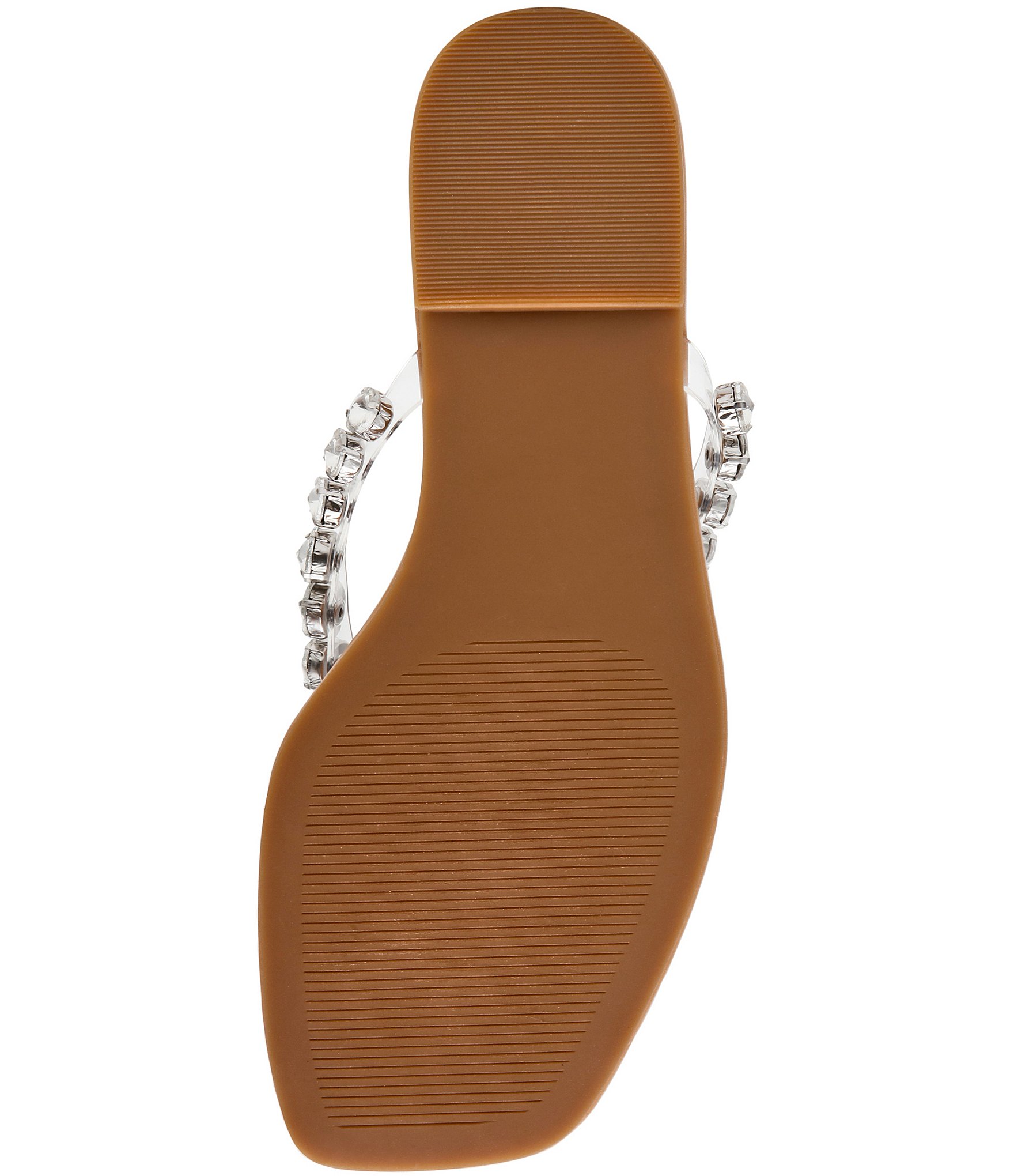 Steve Madden Marble Rhinestone Flat Thong Sandals