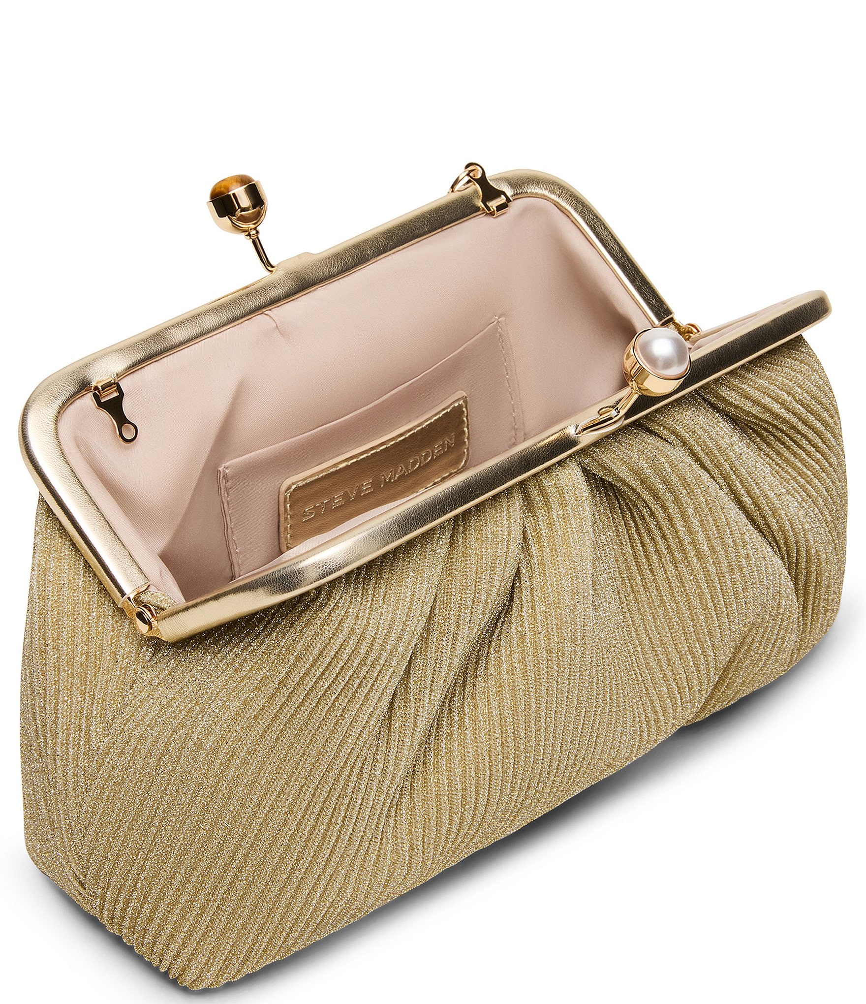 Steve Madden Marisol Kisslock Tassel Clutch