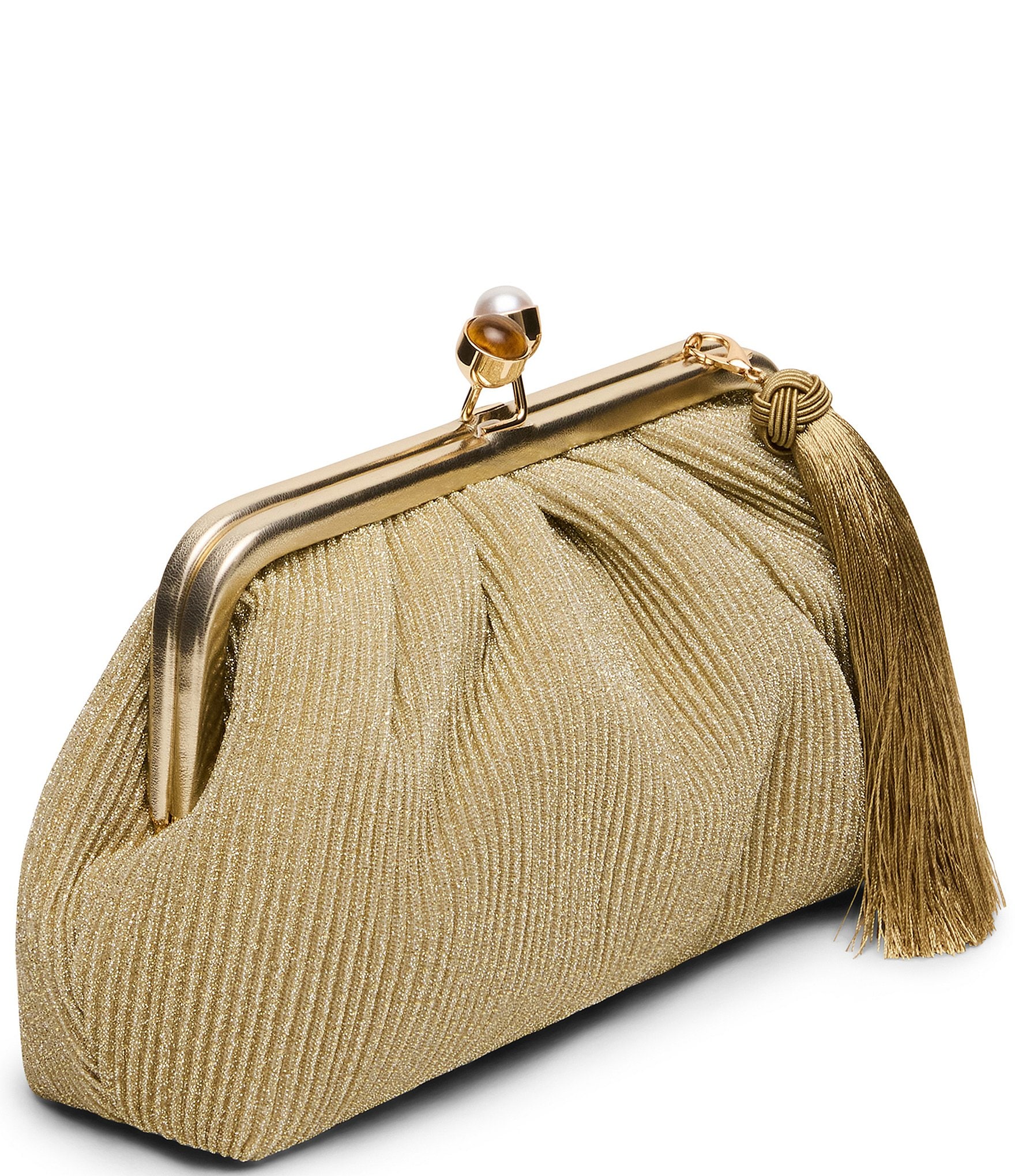 Steve Madden Marisol Kisslock Tassel Clutch
