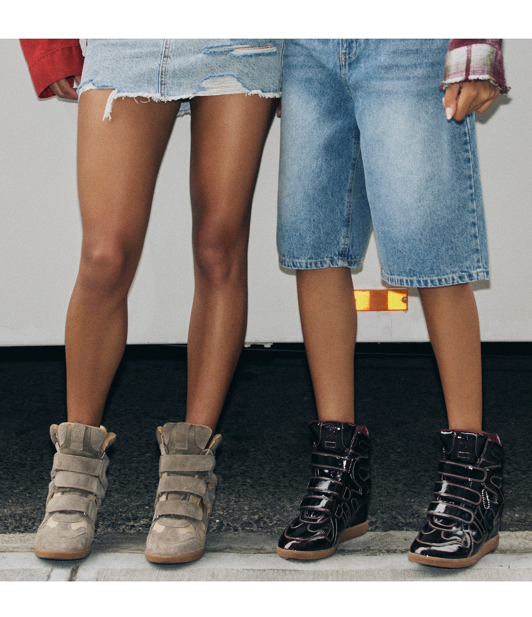 Steve Madden Mavis Suede High Top Wedge Sneakers