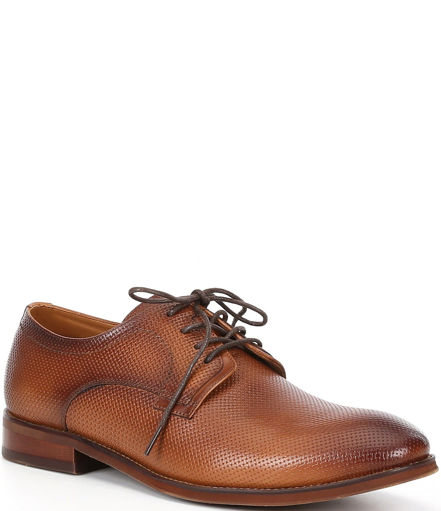Steve Madden Men's Antero Textured Leather Lace-Up Oxfords | Dillard's