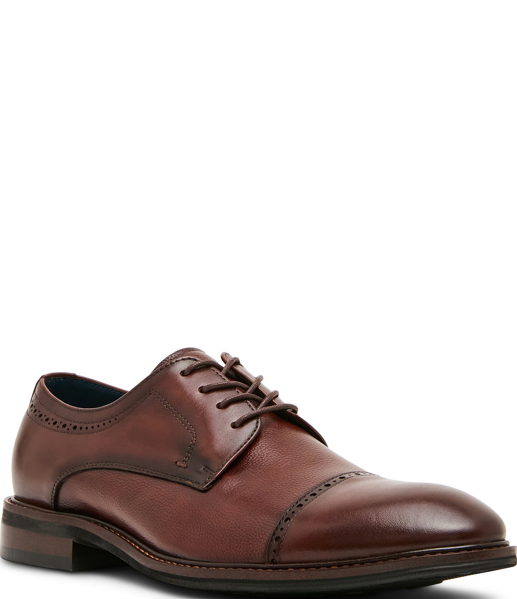 Steve Madden Men's Belen Cap Toe Leather Oxfords