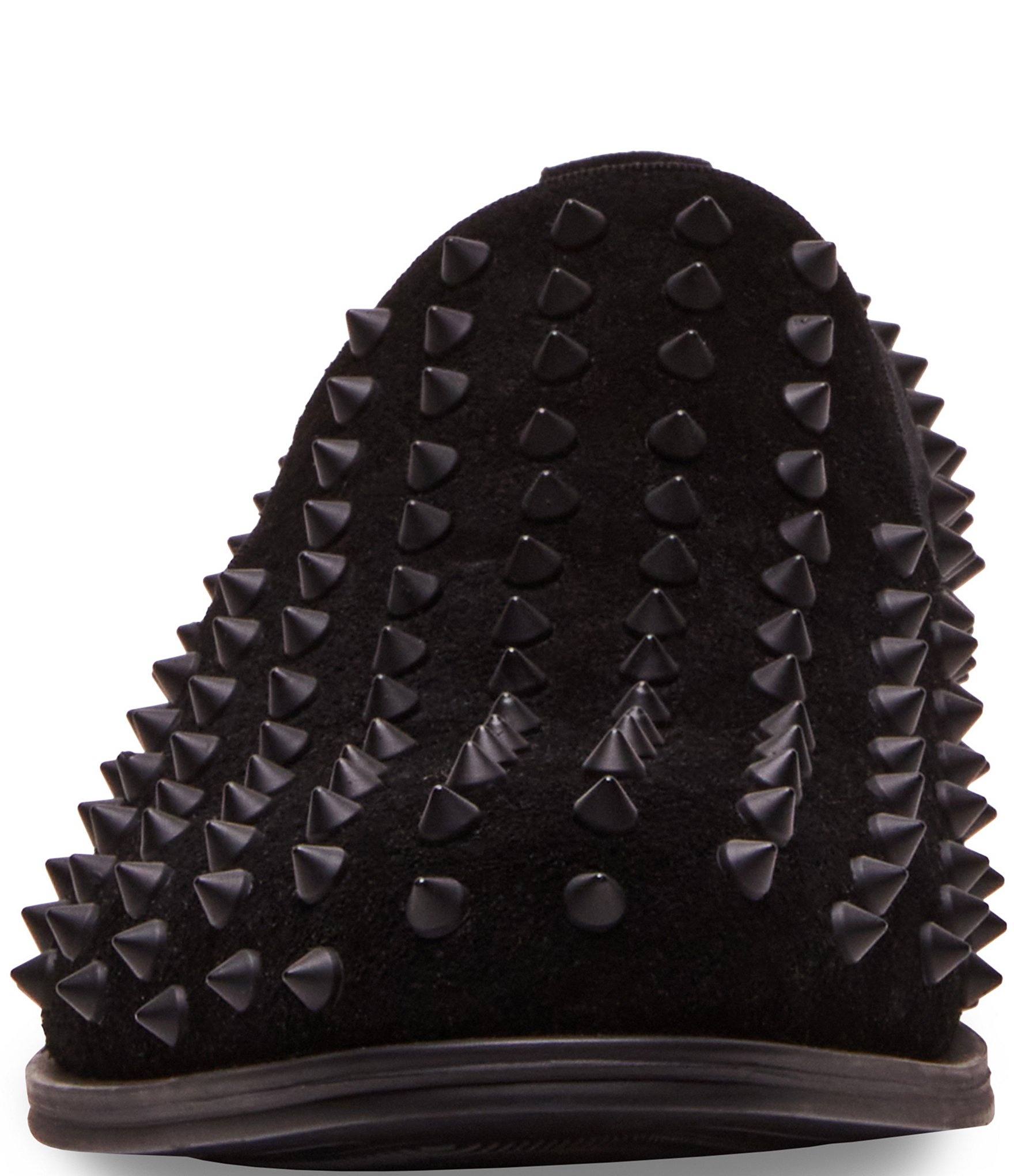 Steve Madden Men's Bentram Suede Spiked Studded Detail Slip On Loafers