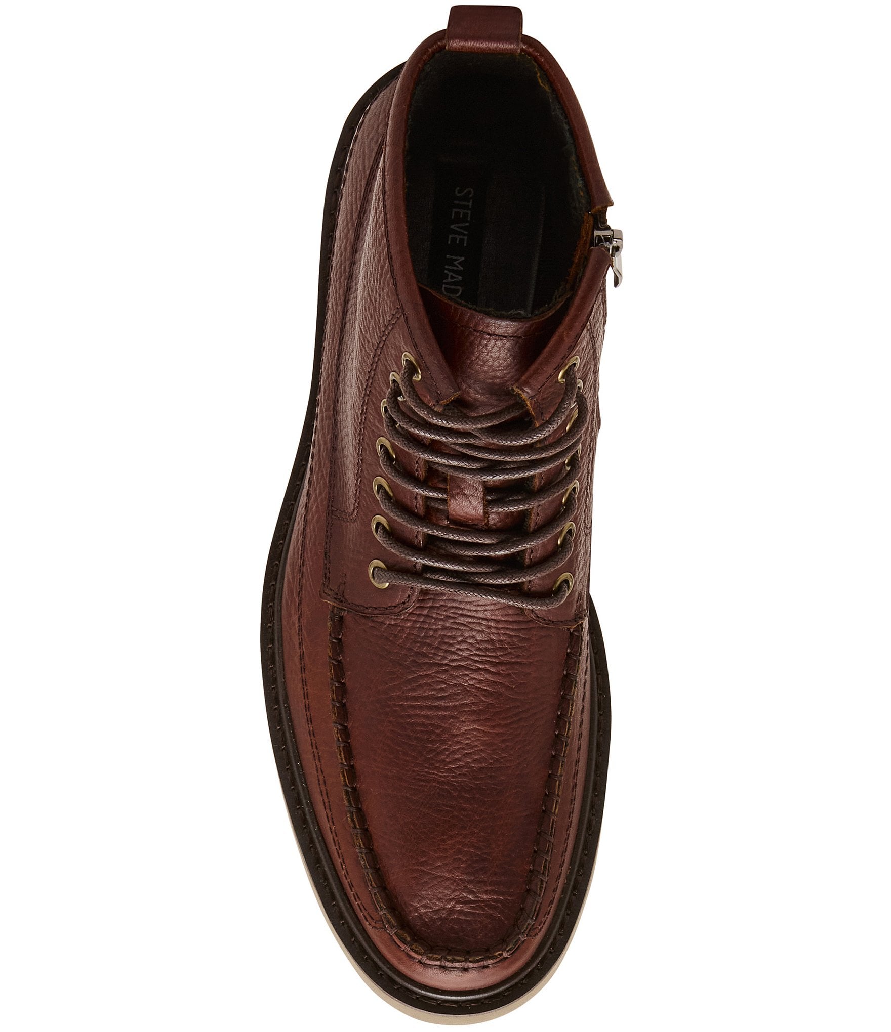 Steve Madden Men's Daviston Lace Up Leather Chukka Boots