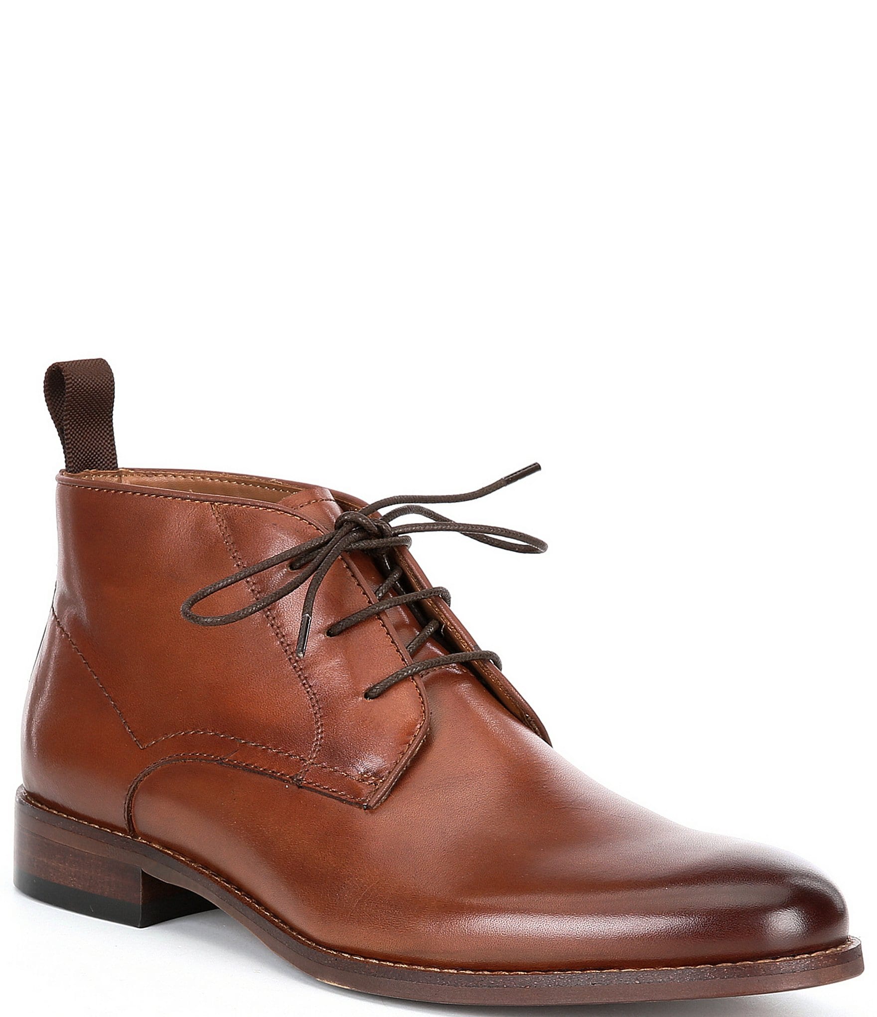 Favien Lace-Up Leather Boots 