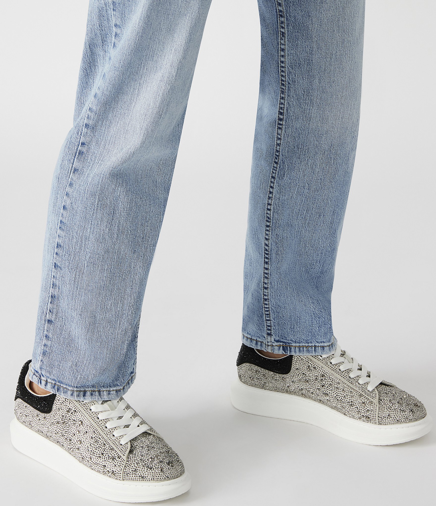 Steve Madden Men's Icebox Rhinestone Embellished Low-Top Sneakers