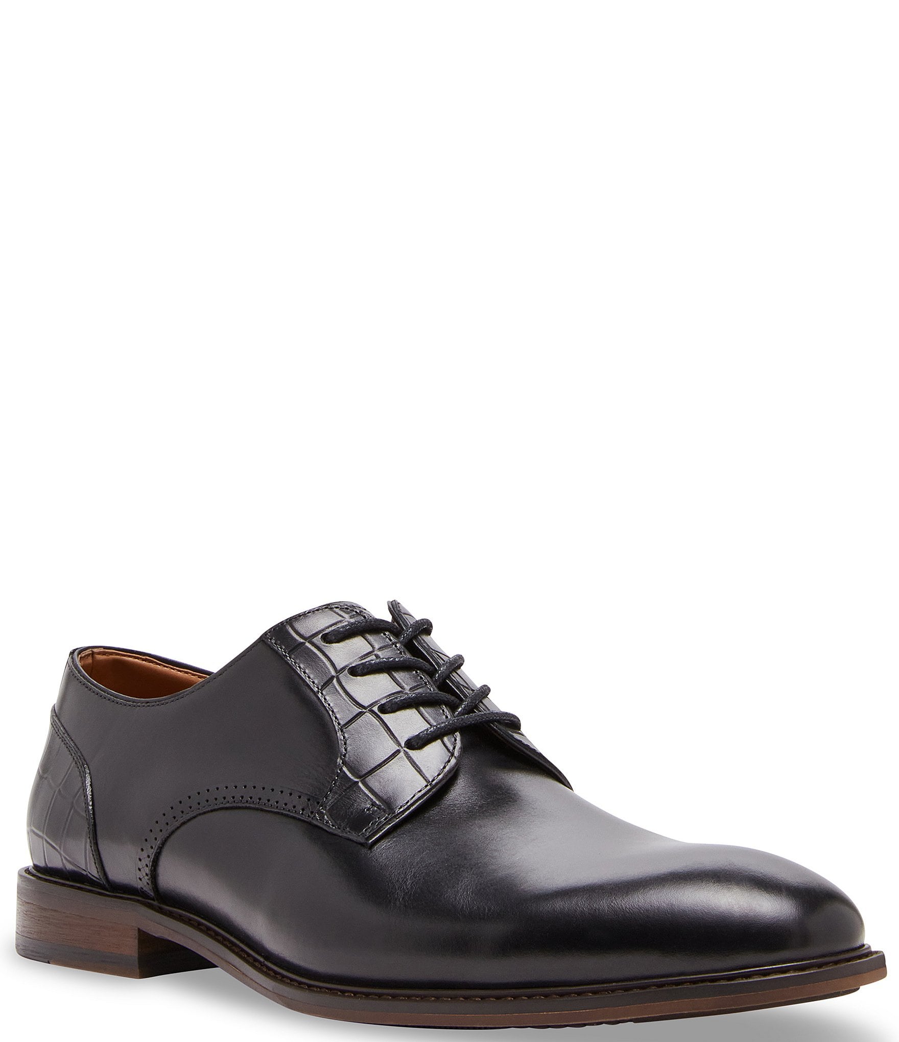 Steve Madden Men's Jaise Leather Plain Toe Lace-Up Oxfords | Dillard's