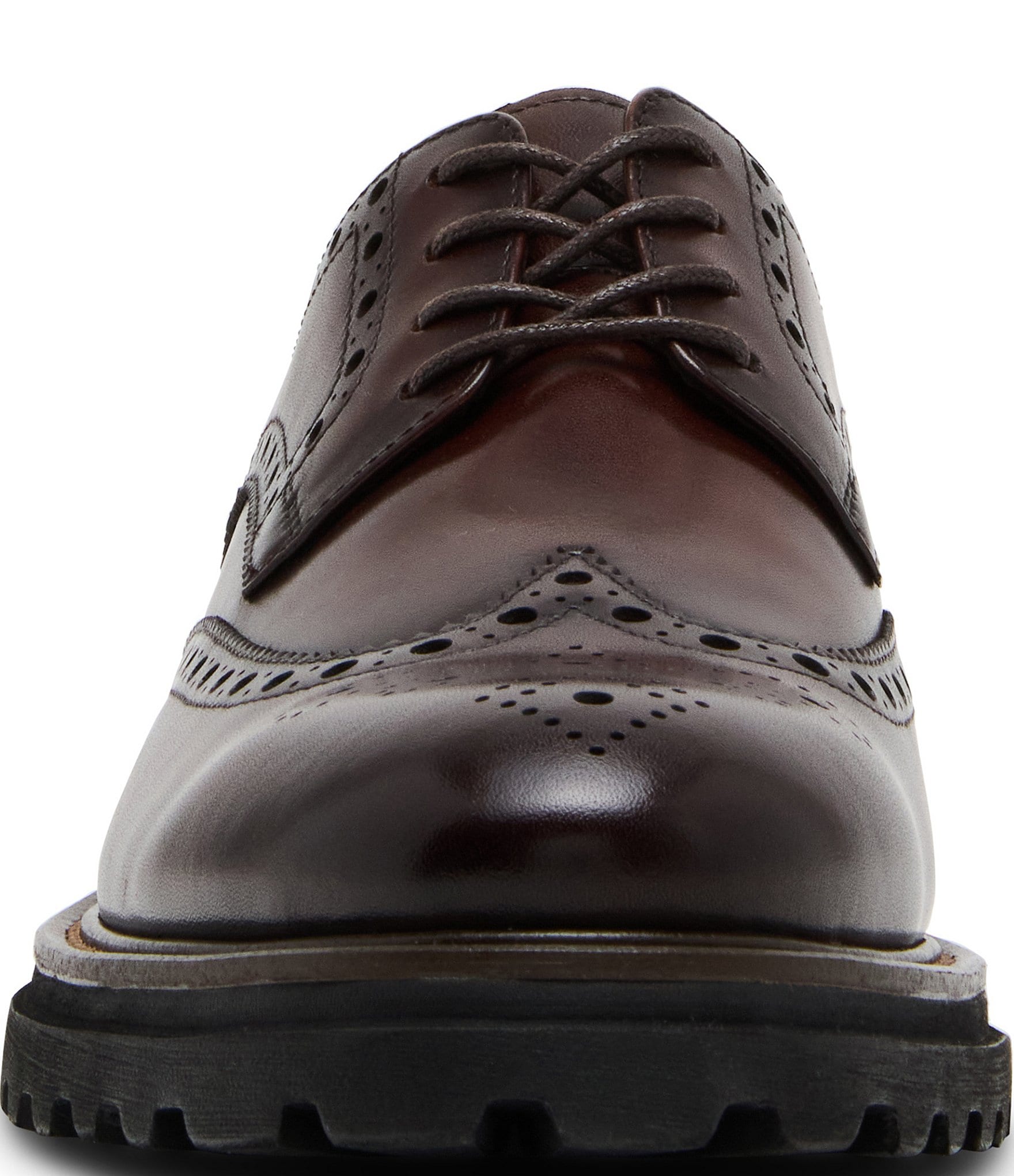 Steve Madden Men's Kasaan Wingtip Leather Oxfords
