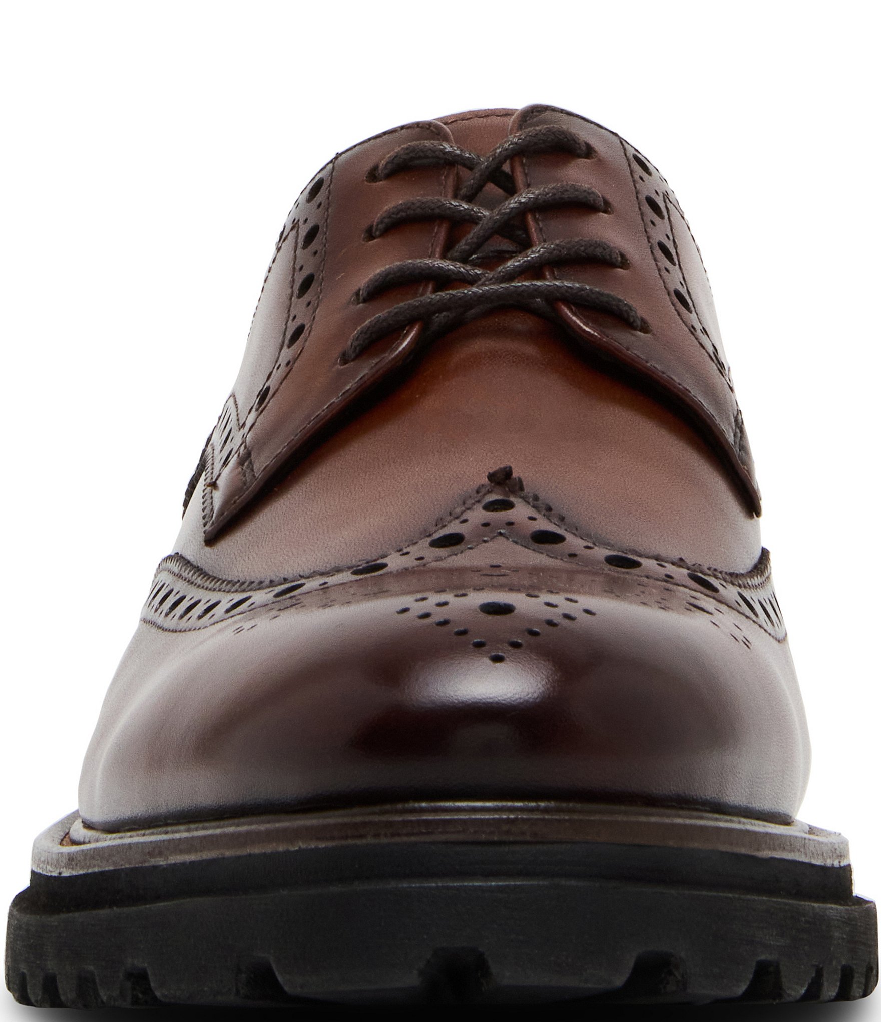 Steve Madden Men's Kasaan Wingtip Leather Oxfords