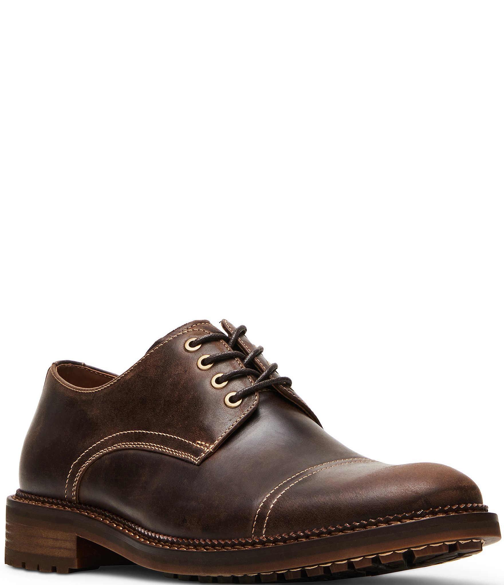 Steve Madden Men's Nashh Leather Cap Toe Oxfords | Dillard's