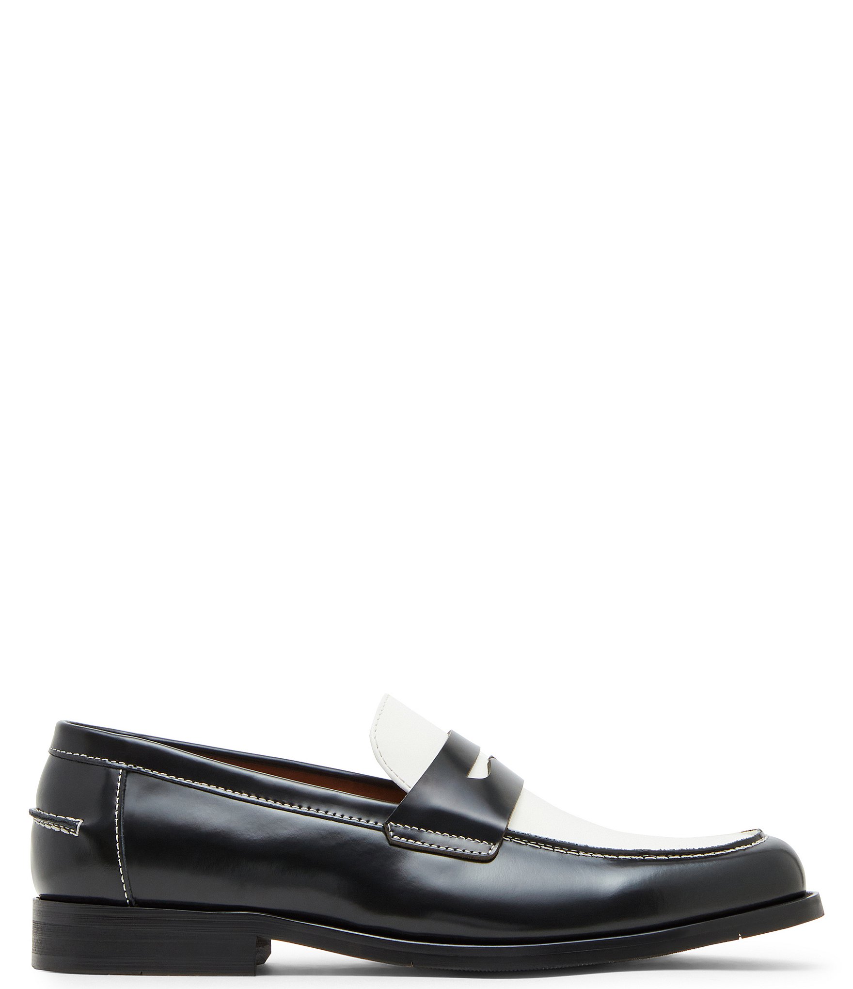 Steve Madden Men's Natan Leather Dress Penny Loafers