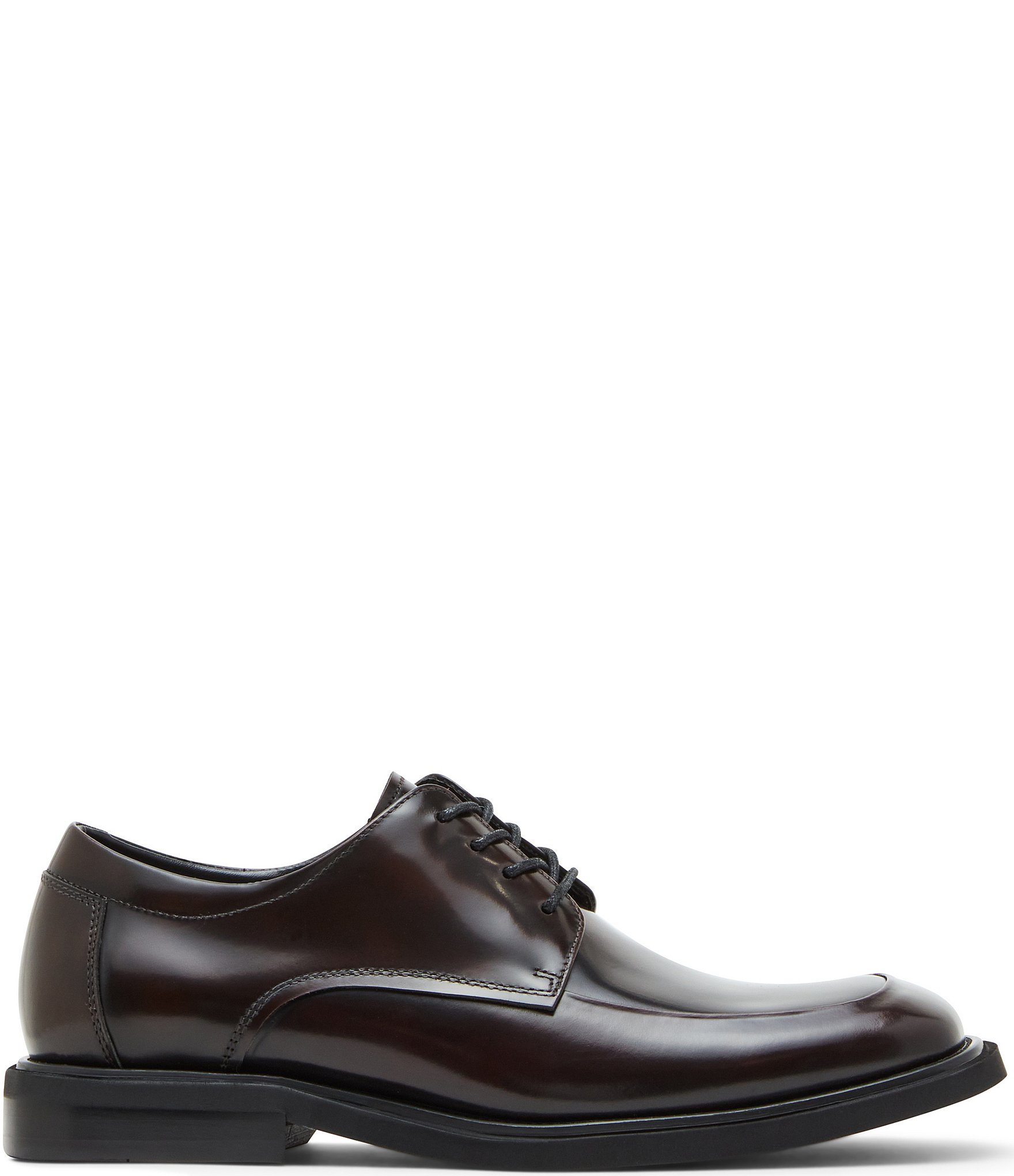 Steve Madden Men's Pippen Sqaure Toe Leather Lace-Up Oxfords