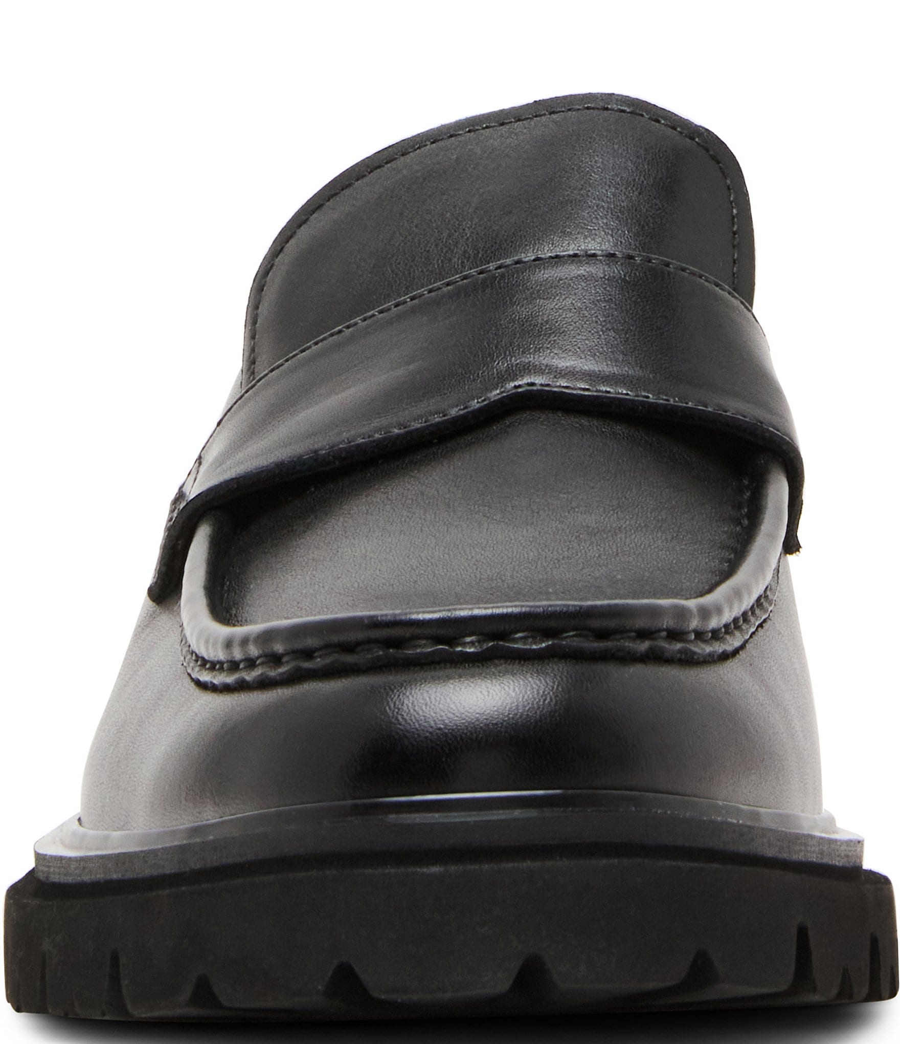 Steve Madden Men's Reynolds Leather Lug Penny Loafers