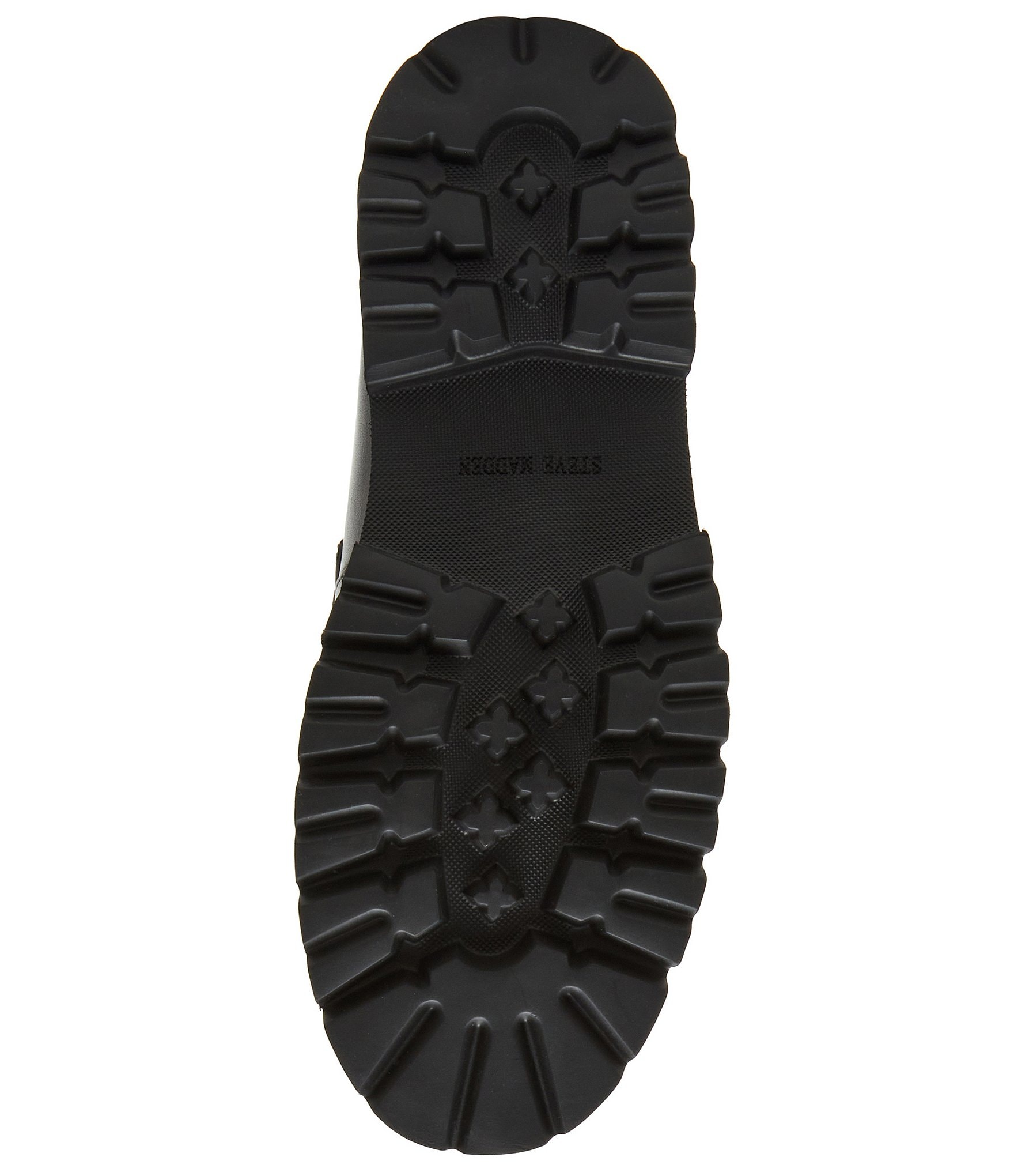 Steve Madden Men's Strandd Leather Woven Lug Loafers