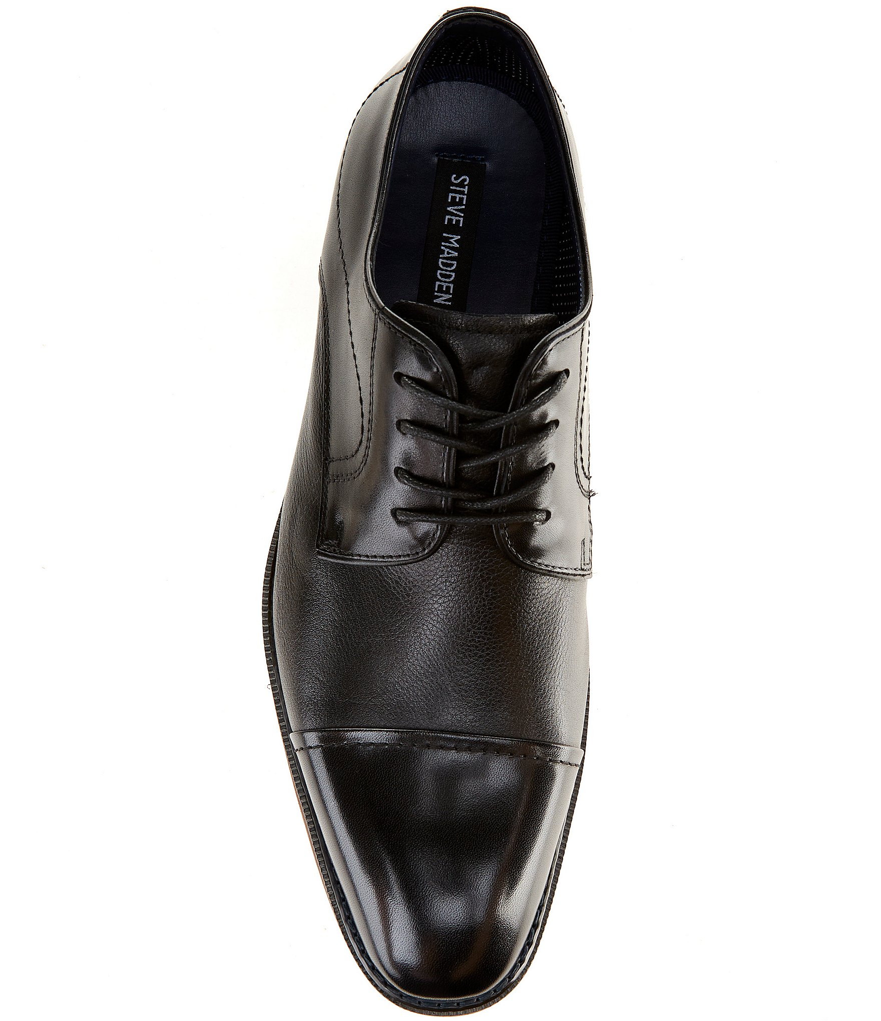 Steve Madden Men's Zyon Leather Cap Toe Oxfords