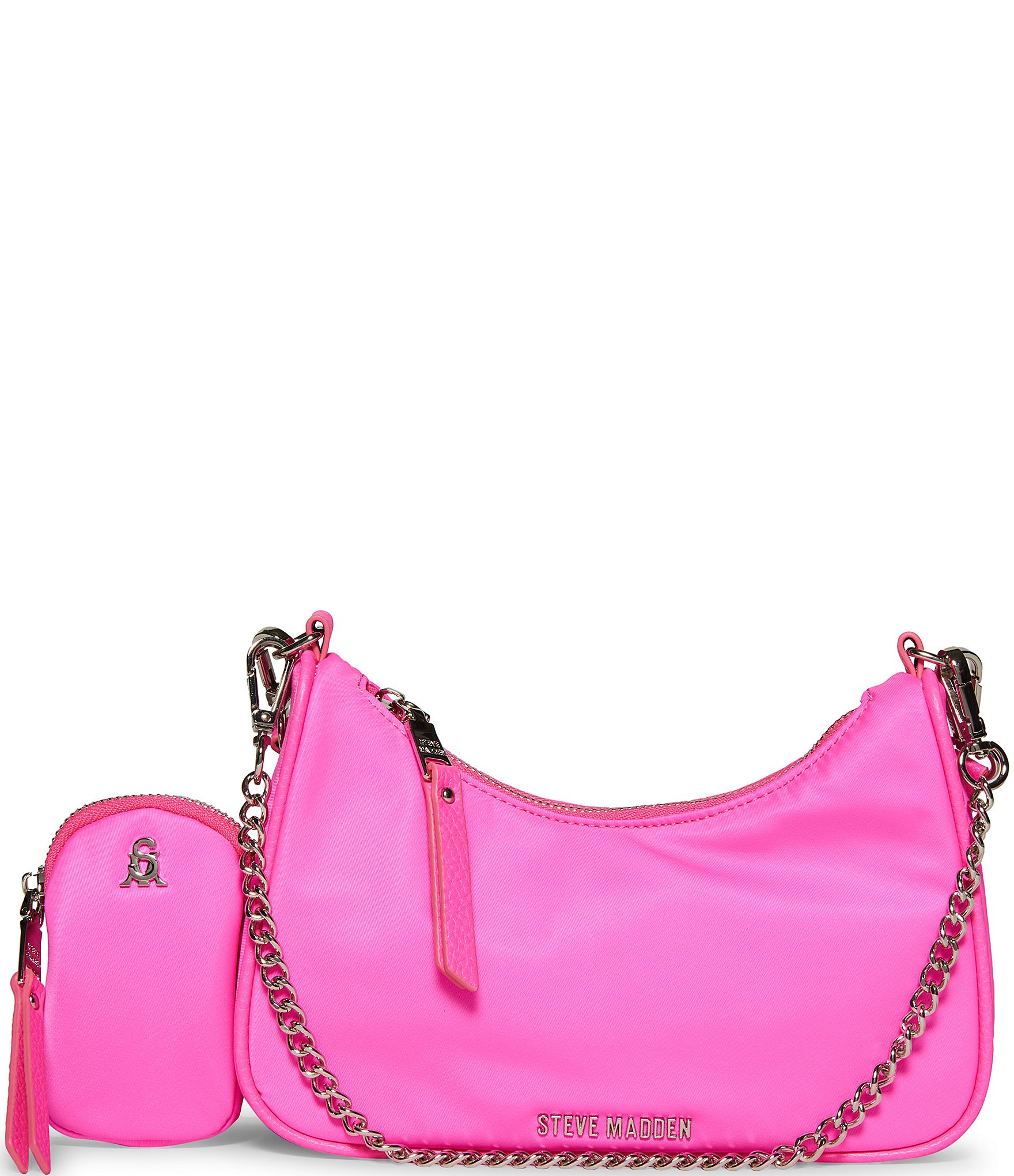 Crossbody bag Steve Madden Pink in Polyester - 23688212