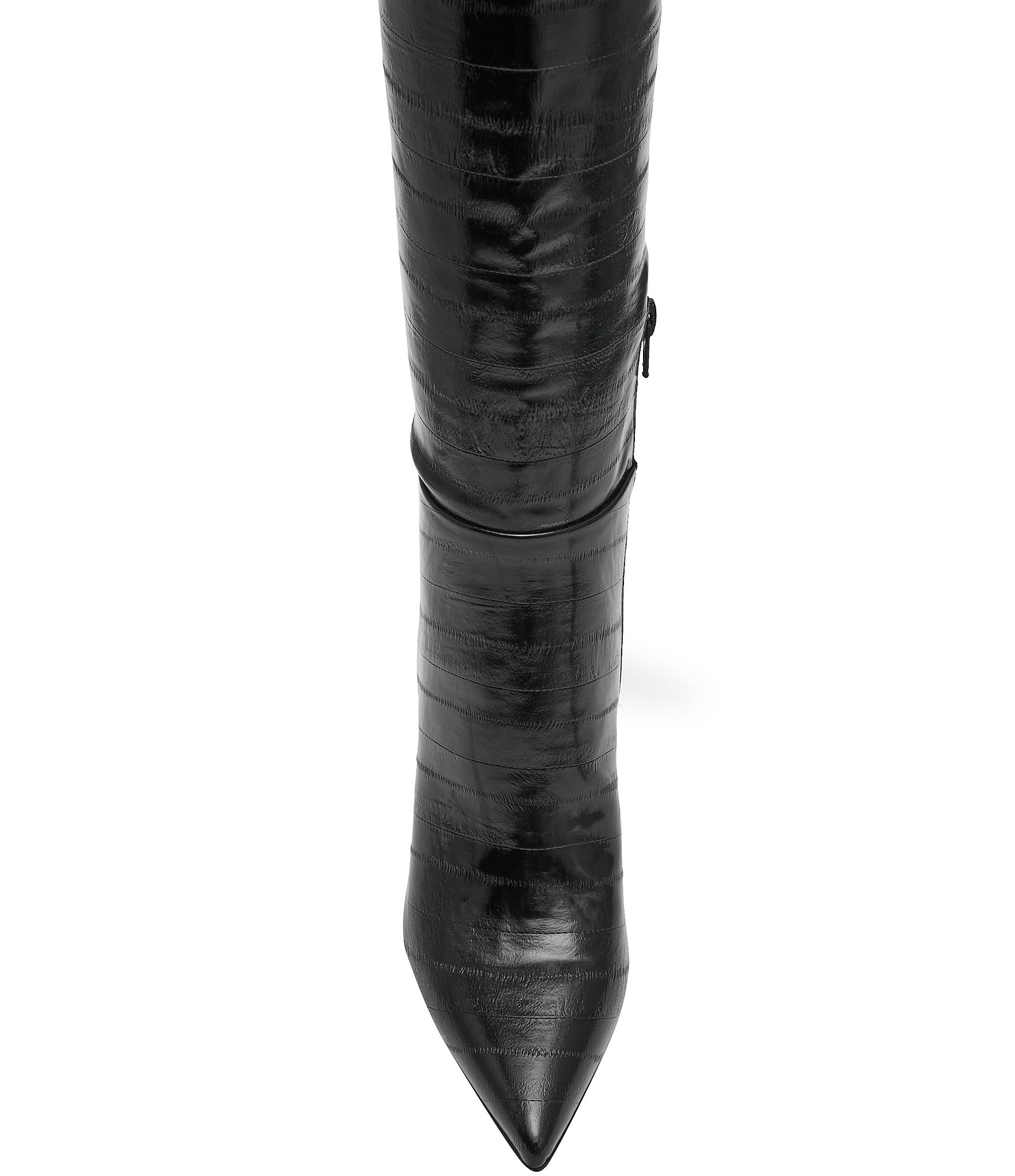 Steve Madden Nitro Eel Print Pointed Toe Stiletto Boots