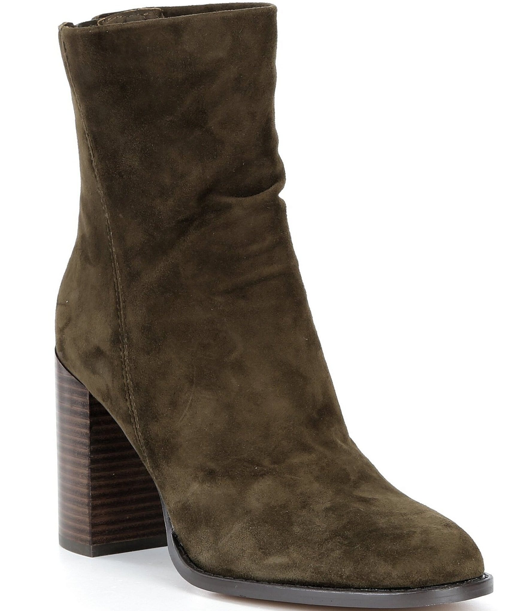 Steve Madden Obsession Suede Block Heel Booties
