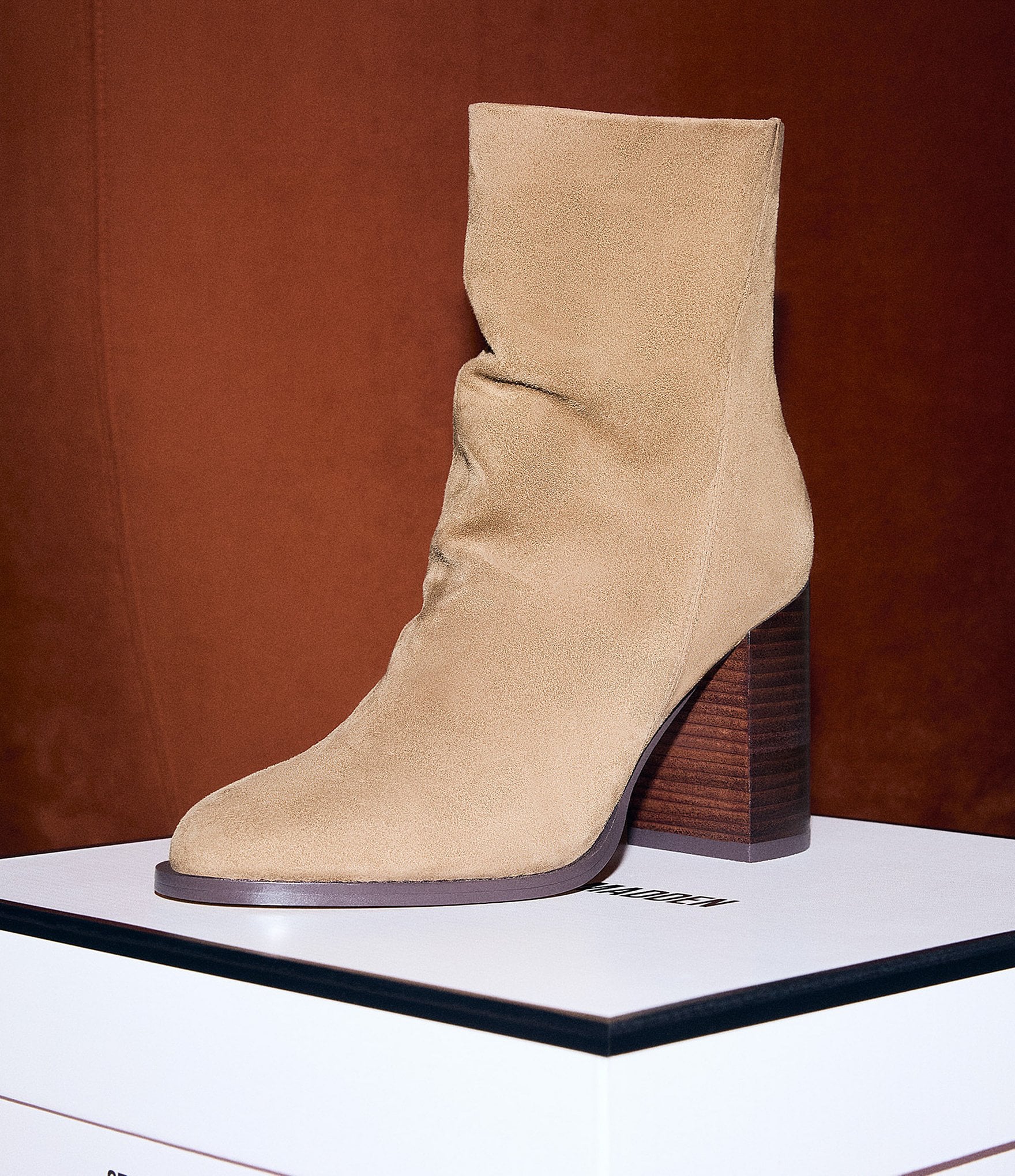 Steve Madden Obsession Suede Block Heel Booties