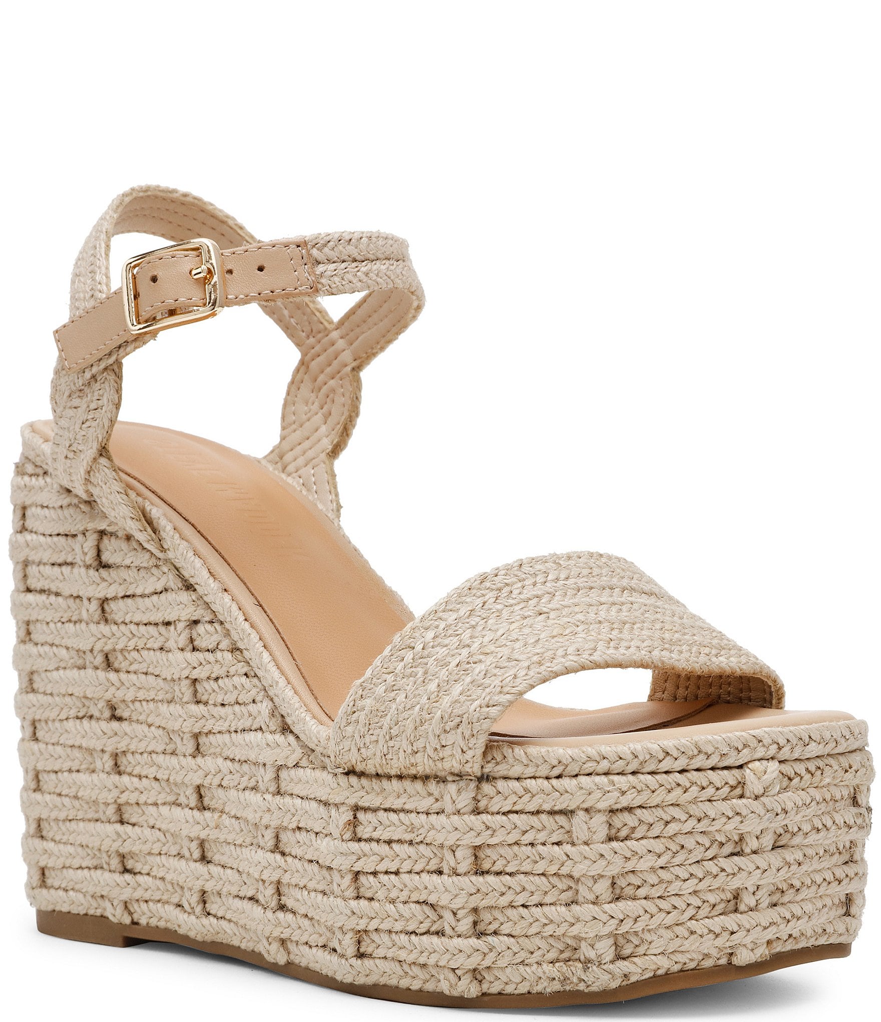 Steve Madden Pinky Woven Rope Platform Espadrille Wedge