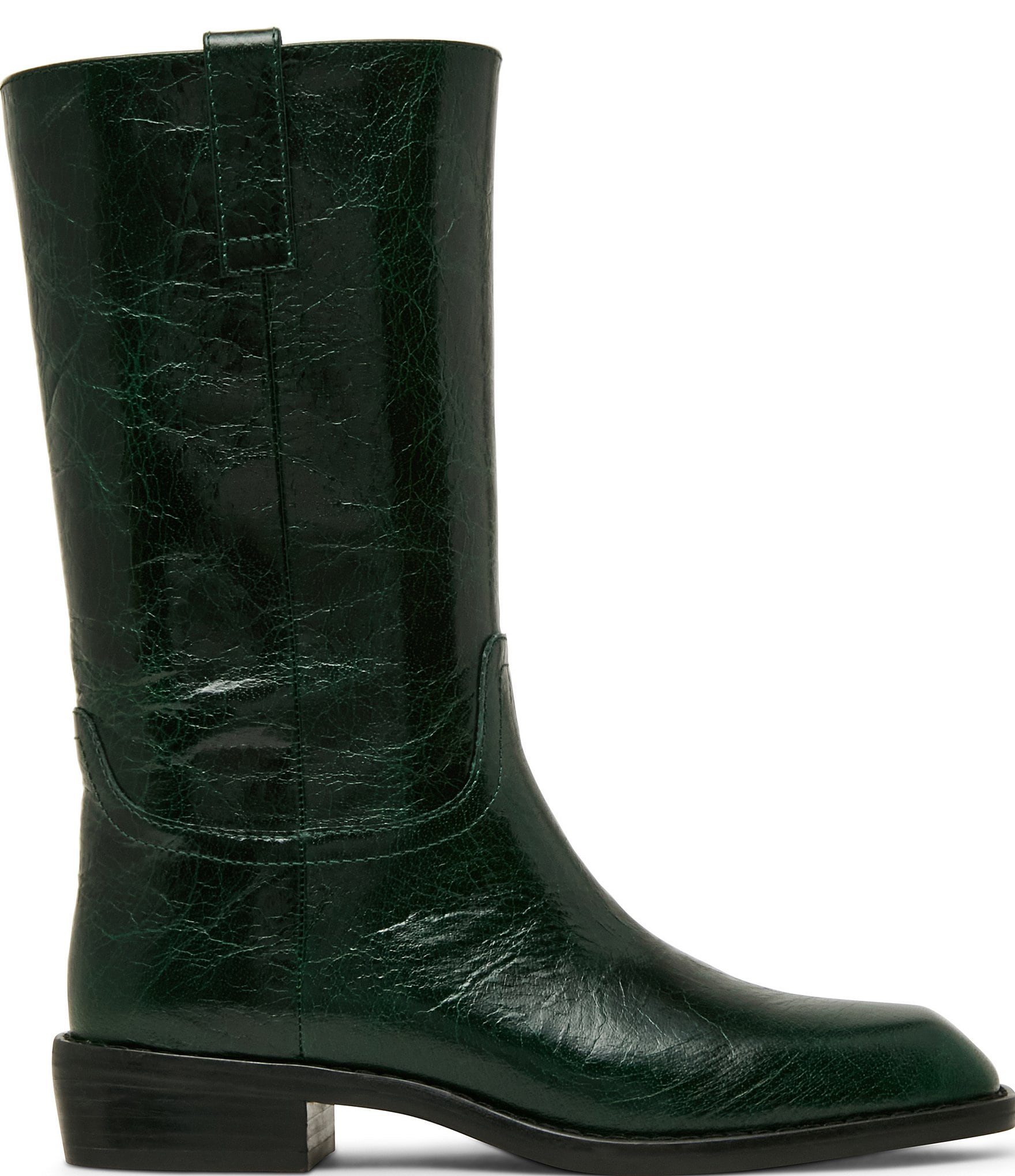 Steve Madden Primo Leather Square Toe Boots