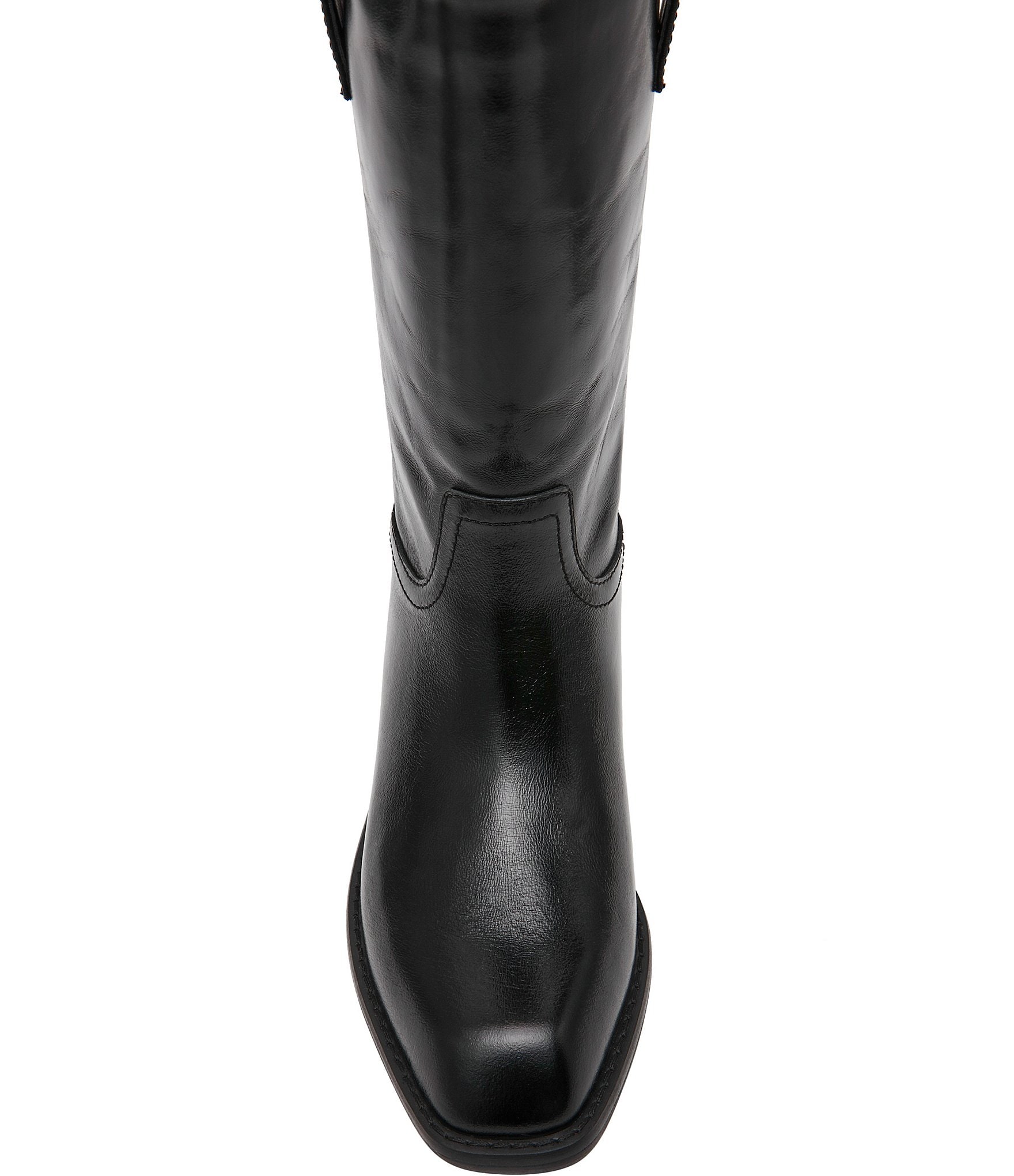 Steve Madden Primo Leather Square Toe Boots
