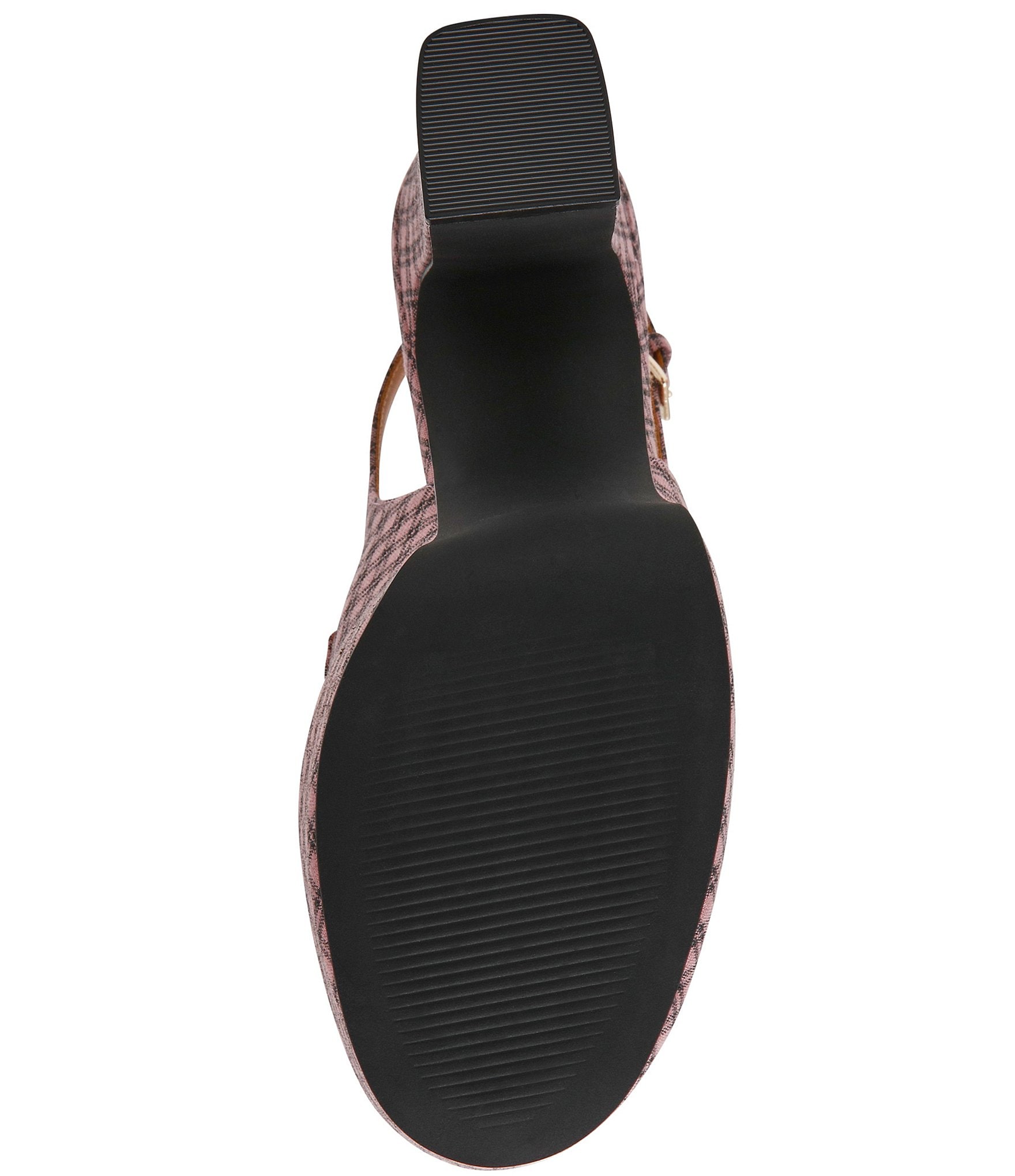 Steve Madden Quinn Plaid Print Slingback Platform Pumps