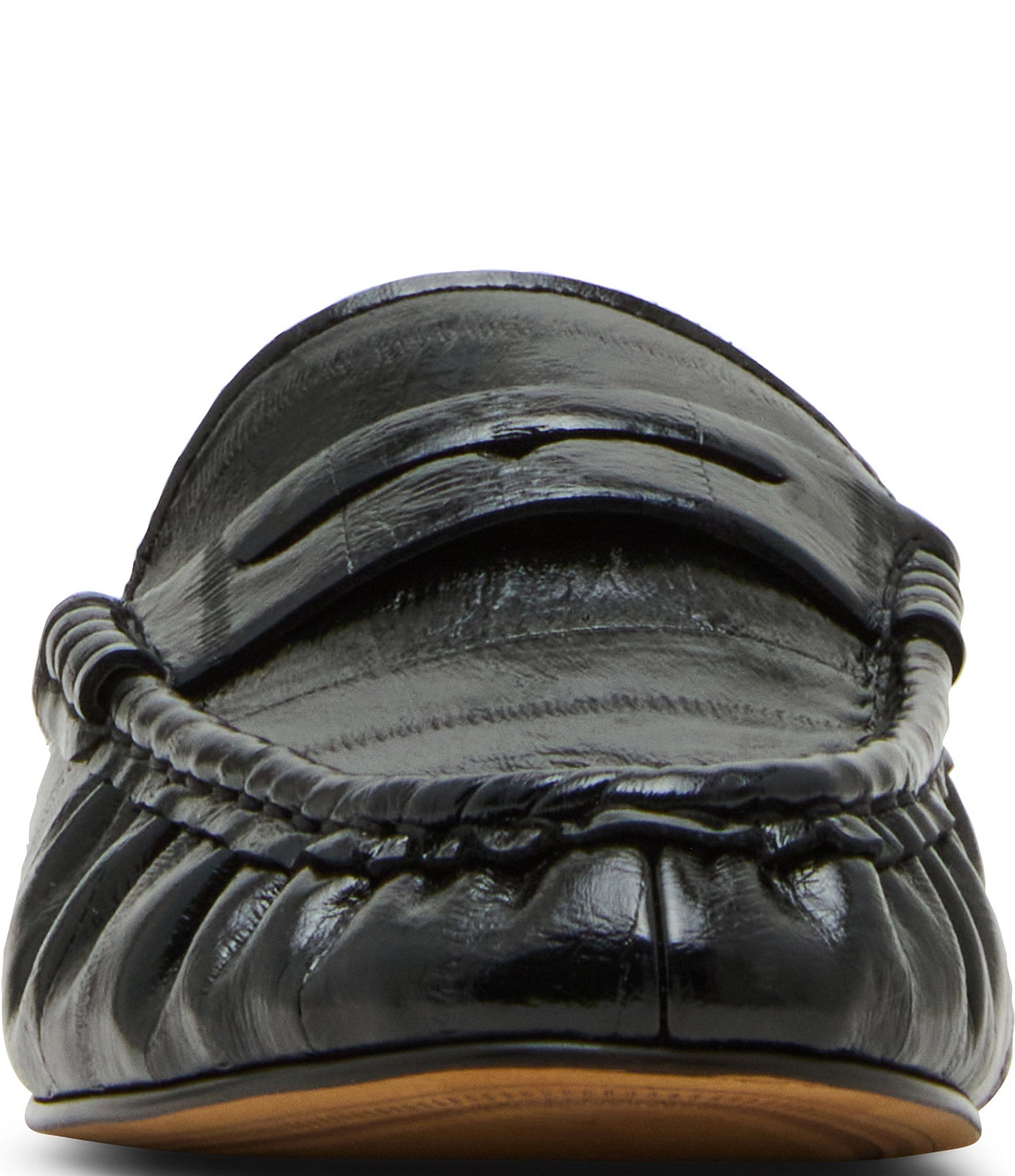 Steve Madden Rafe Eel Printed Penny Loafer Mules