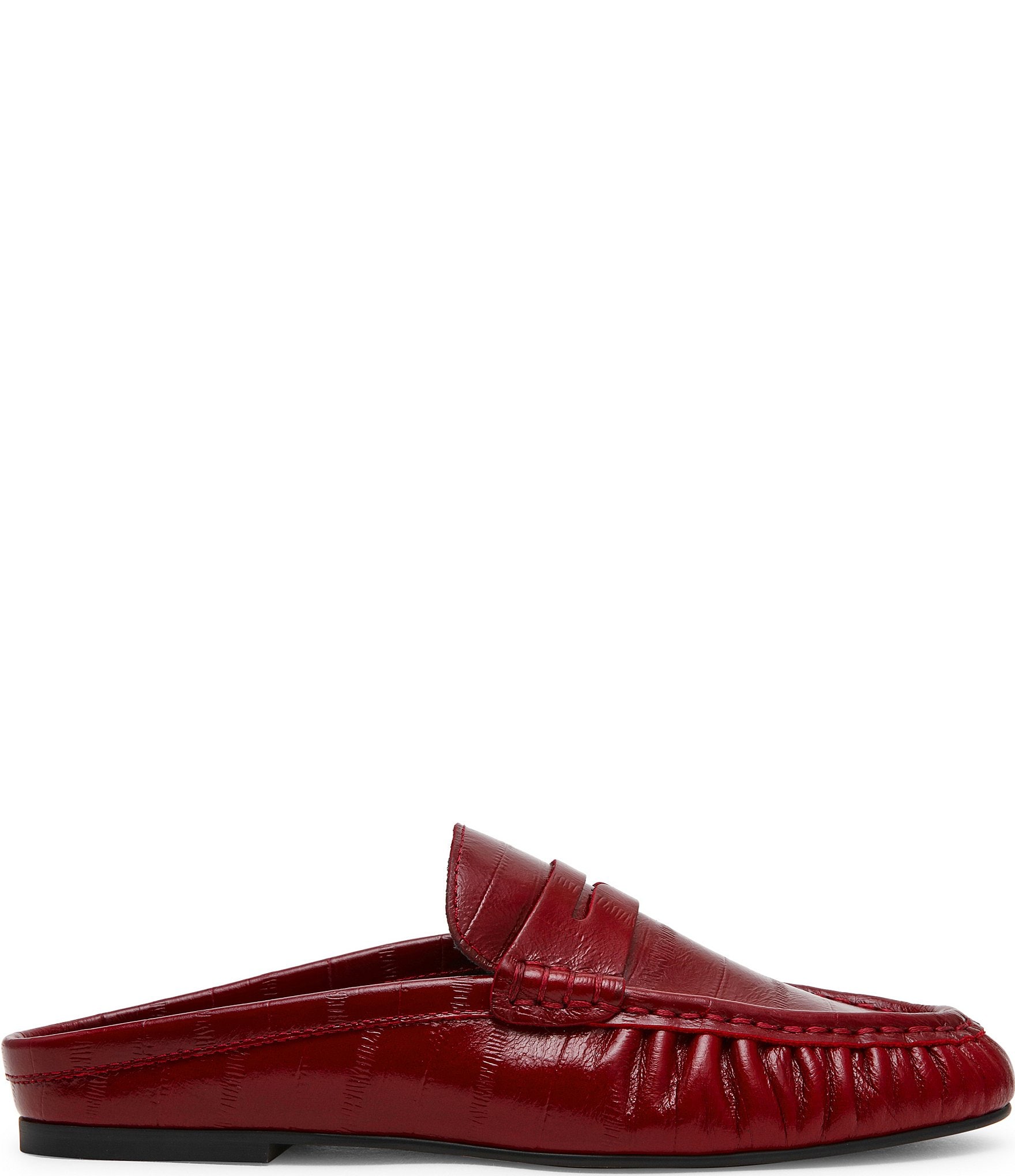Steve Madden Rafe Eel Printed Penny Loafer Mules