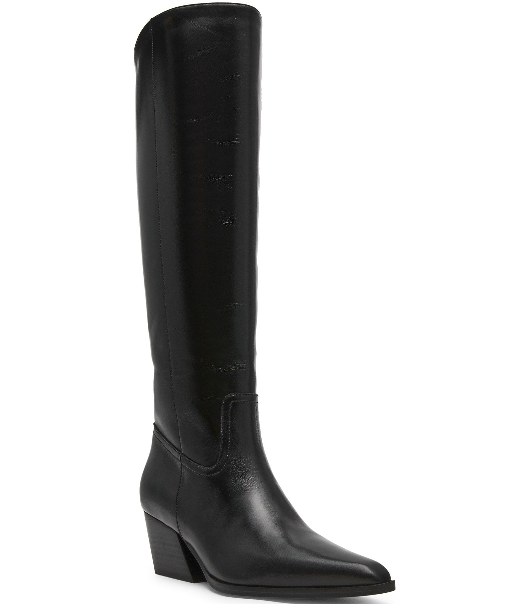 Steve Madden Rodessa Leather Pointed Toe Tall Boots