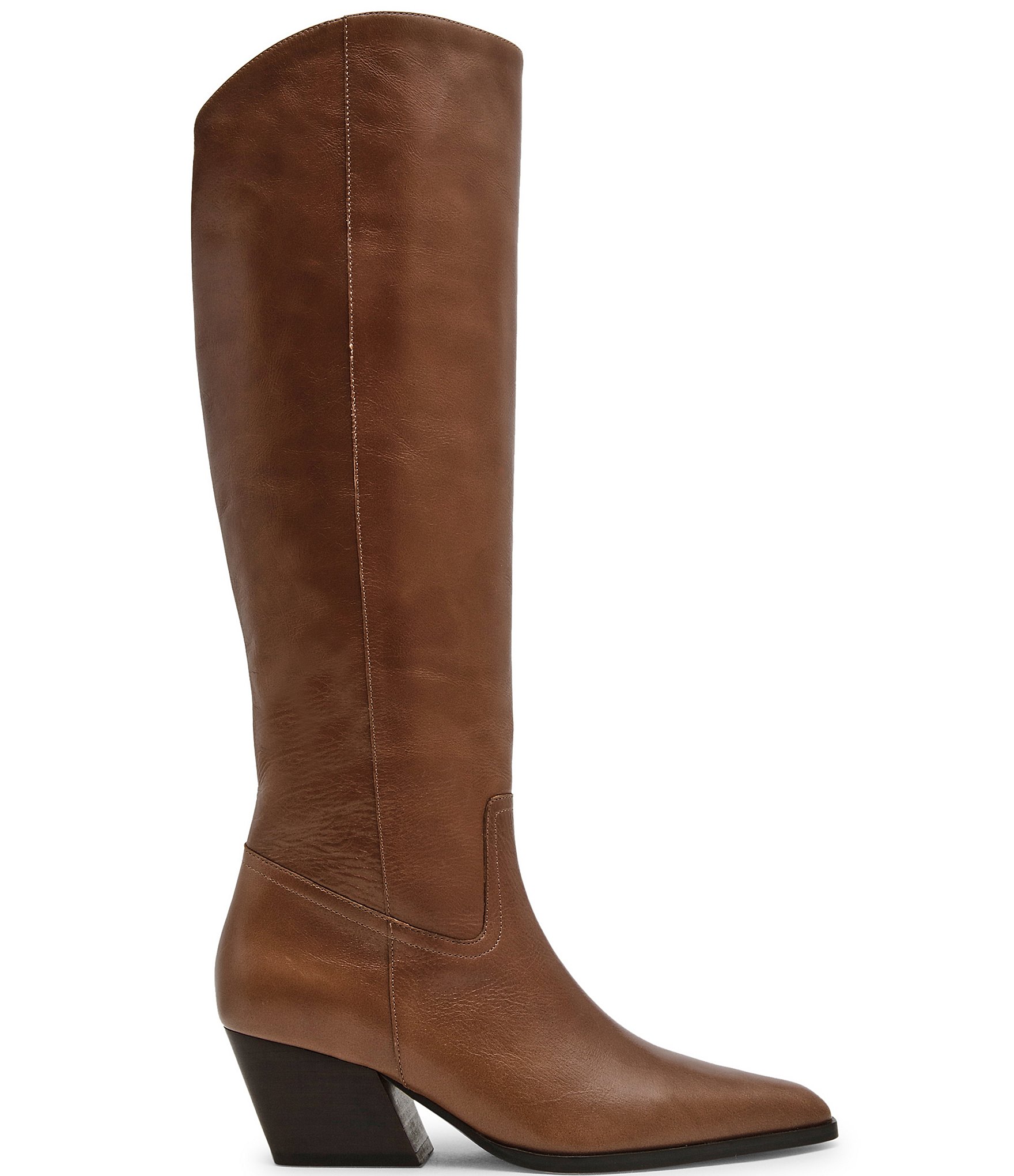 Steve Madden Rodessa Leather Pointed Toe Tall Boots