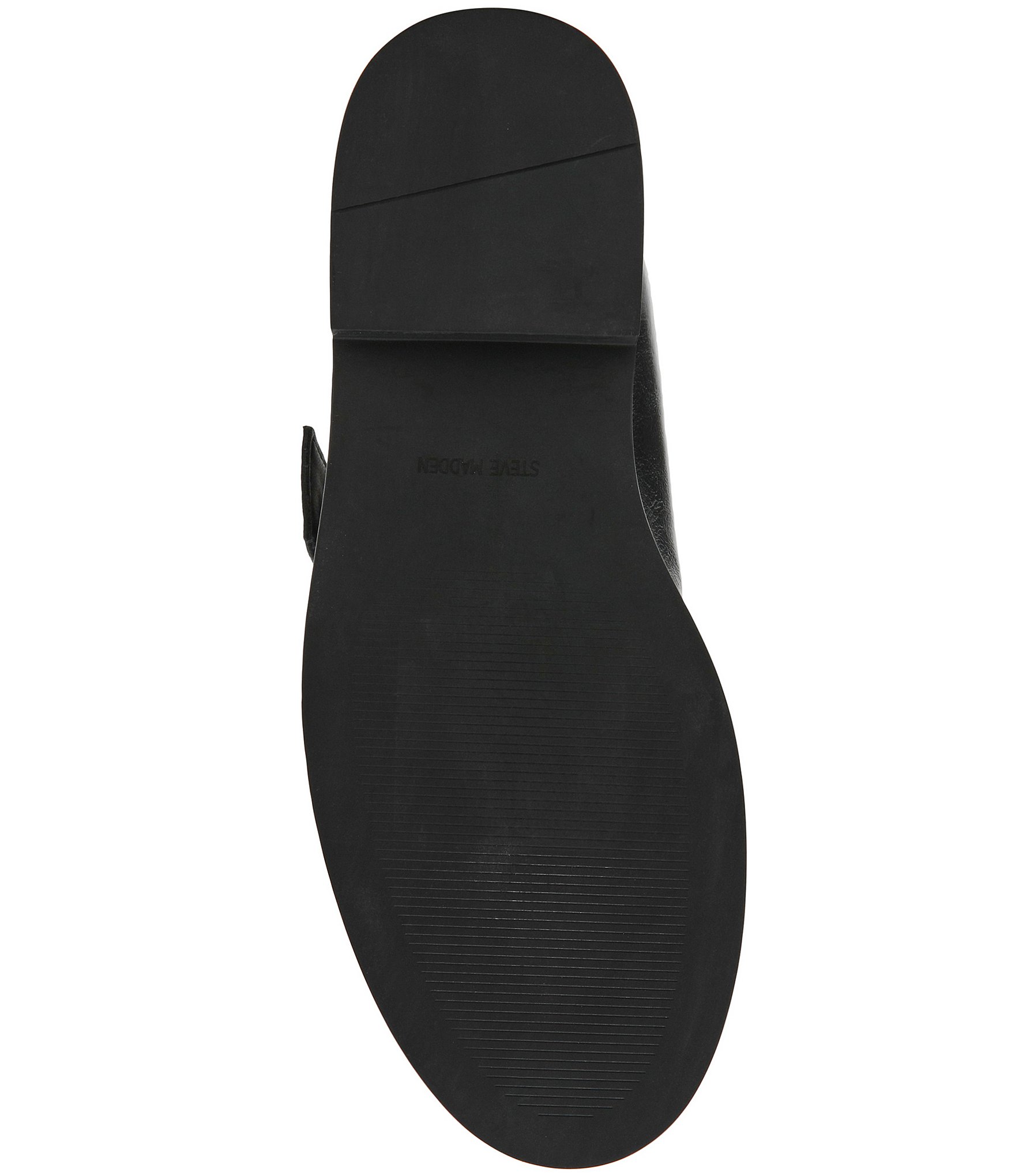 Steve Madden Rona Leather Buckle Strap Loafer Mules