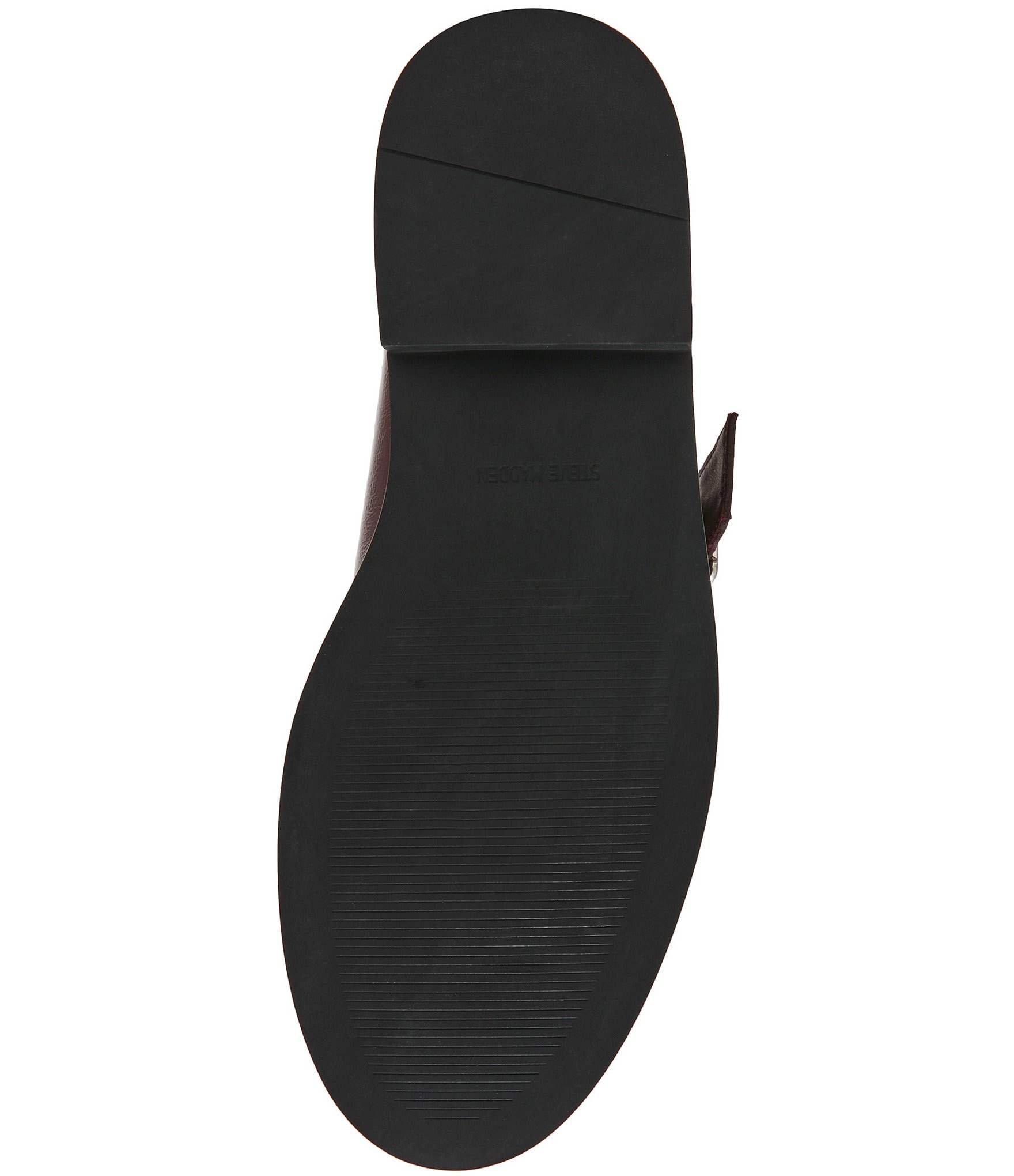 Steve Madden Rona Leather Buckle Strap Loafer Mules