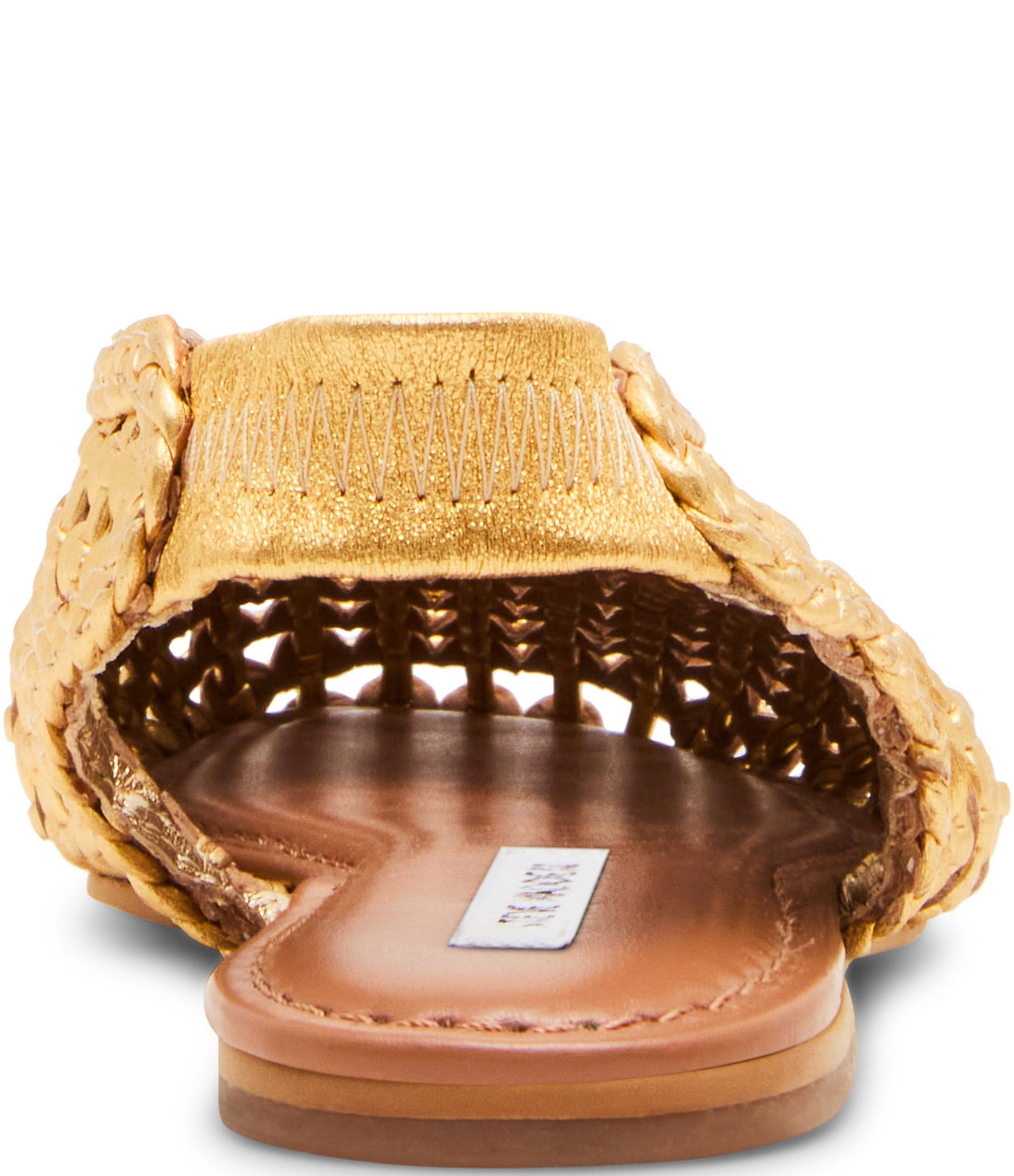 Steve Madden Rumi Leather Woven Slingback Flats