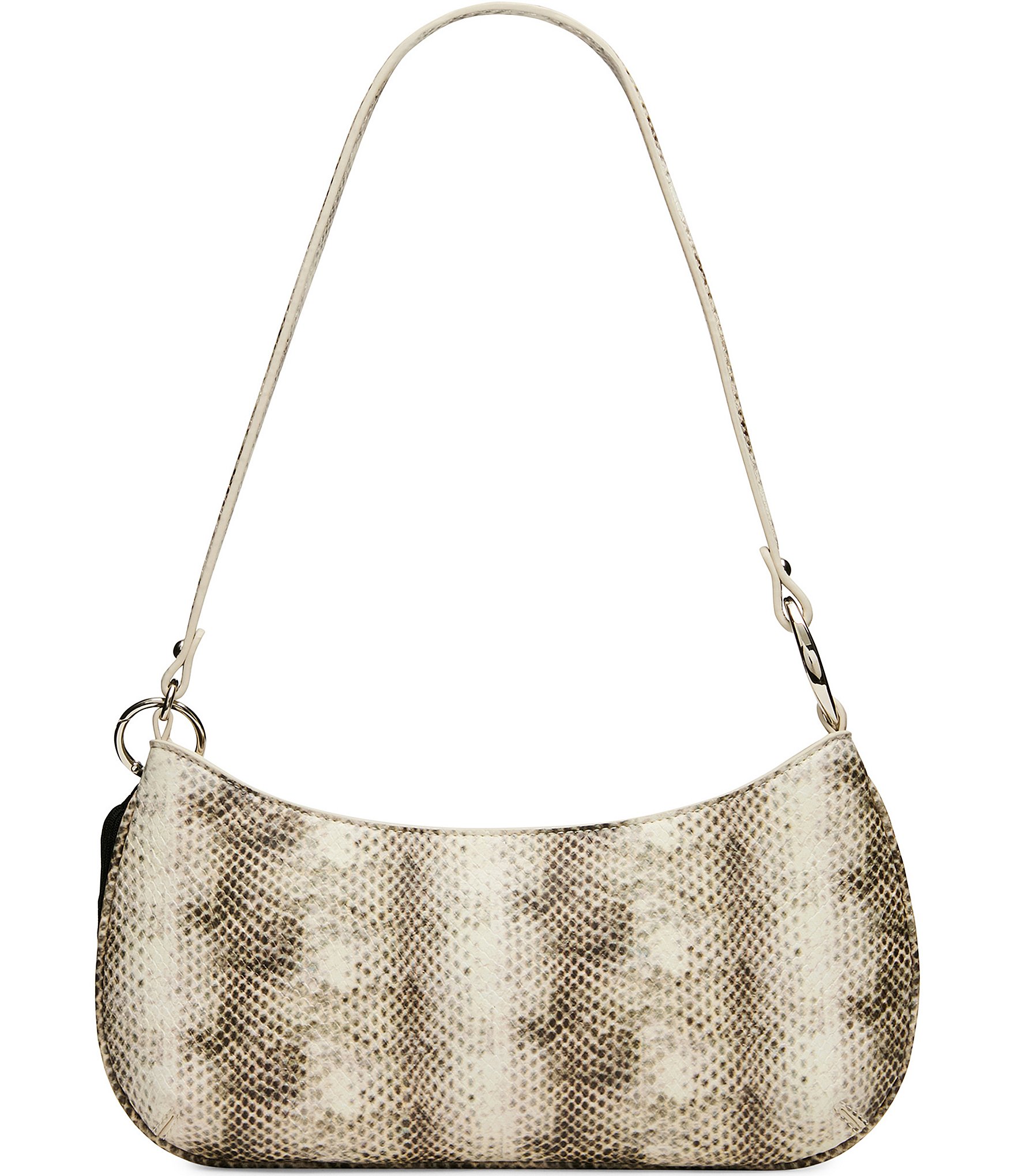 Steve Madden Sabine Snake Print Beaded Bag Charm Shoulder Bag