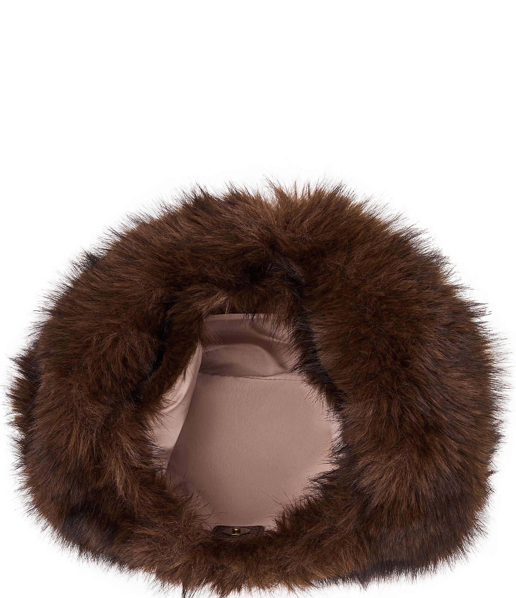 Steve Madden Saga Faux Fur Shoulder Bag