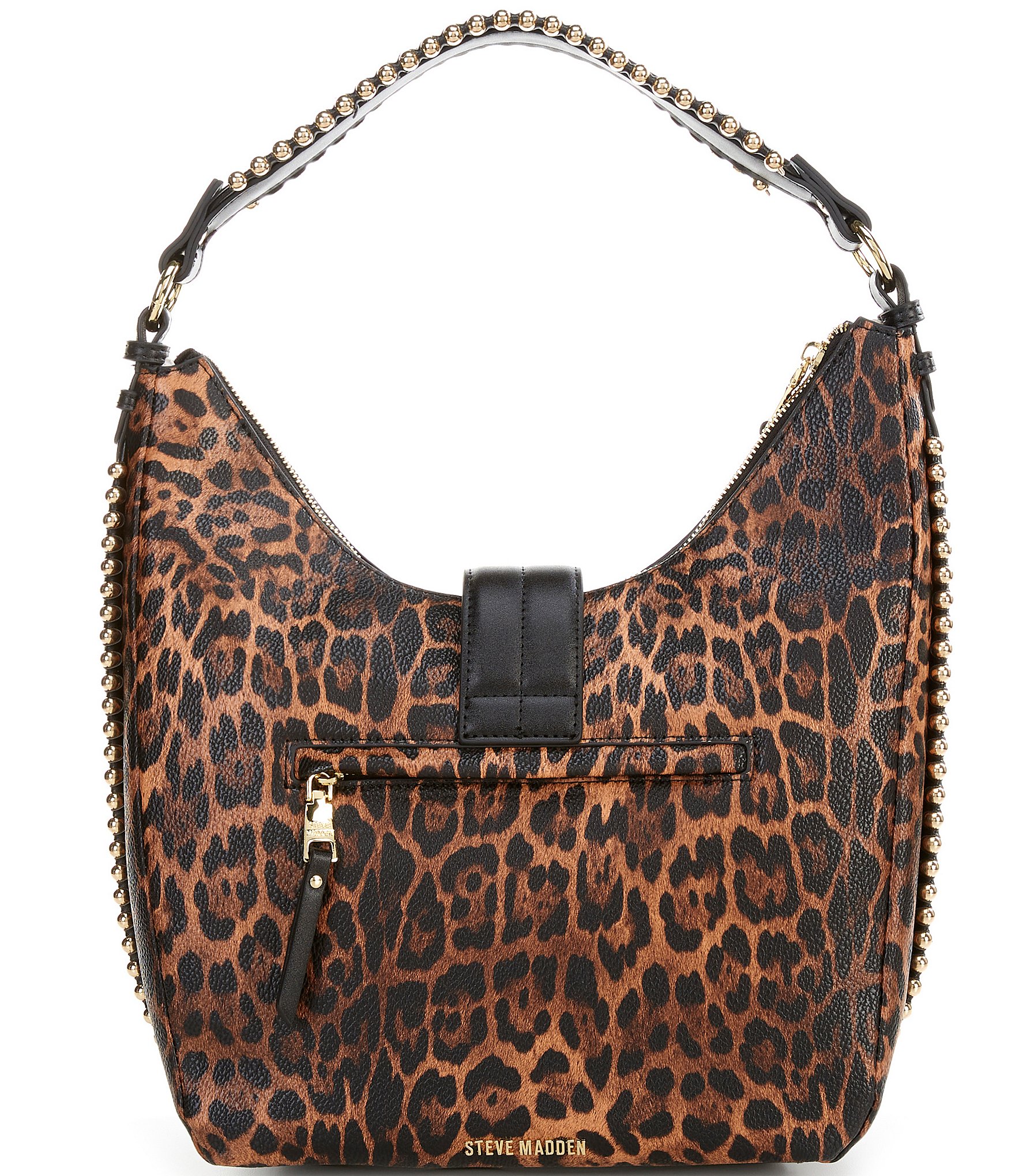 Steve Madden Sarahh Leopard Slouchy Bucket Bag