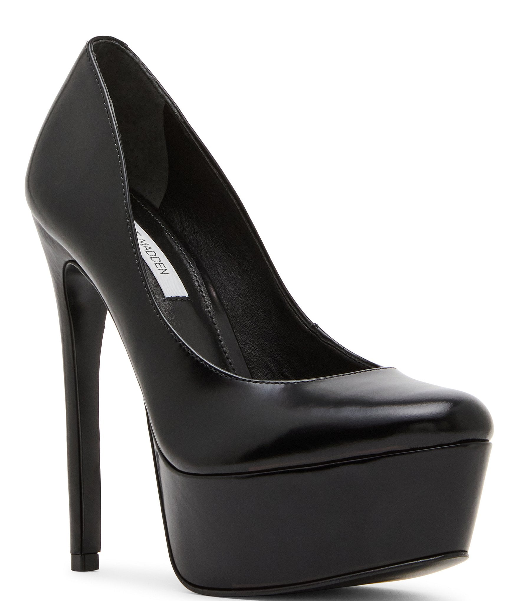 Steve Madden Silene Leather Stiletto Platform Pumps